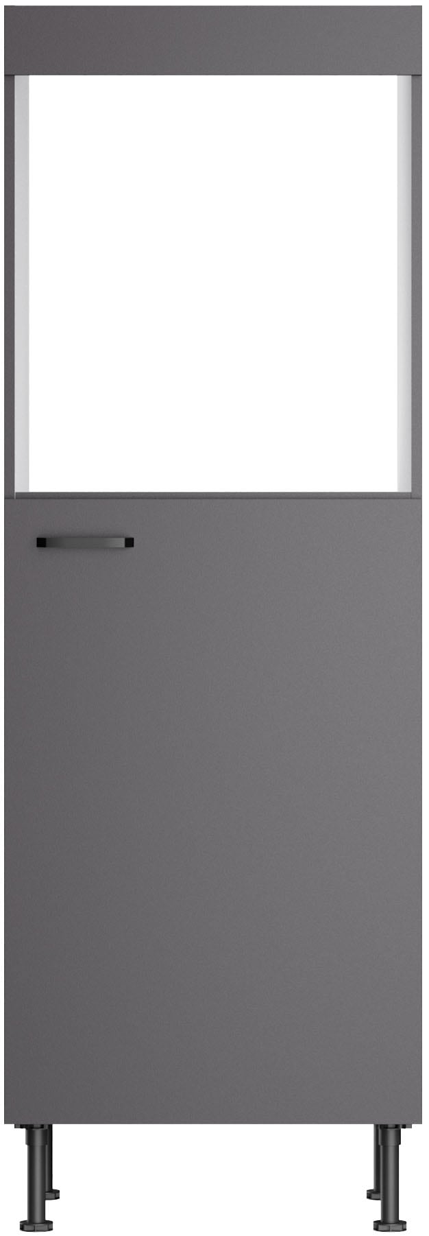 KOCHSTATION Armoire d'encastrement pour four »KS-Paula« 60 cm breit, 176 cm hoch, mit 1 festen Blende, 1 Tür, 2 Einlegeböden