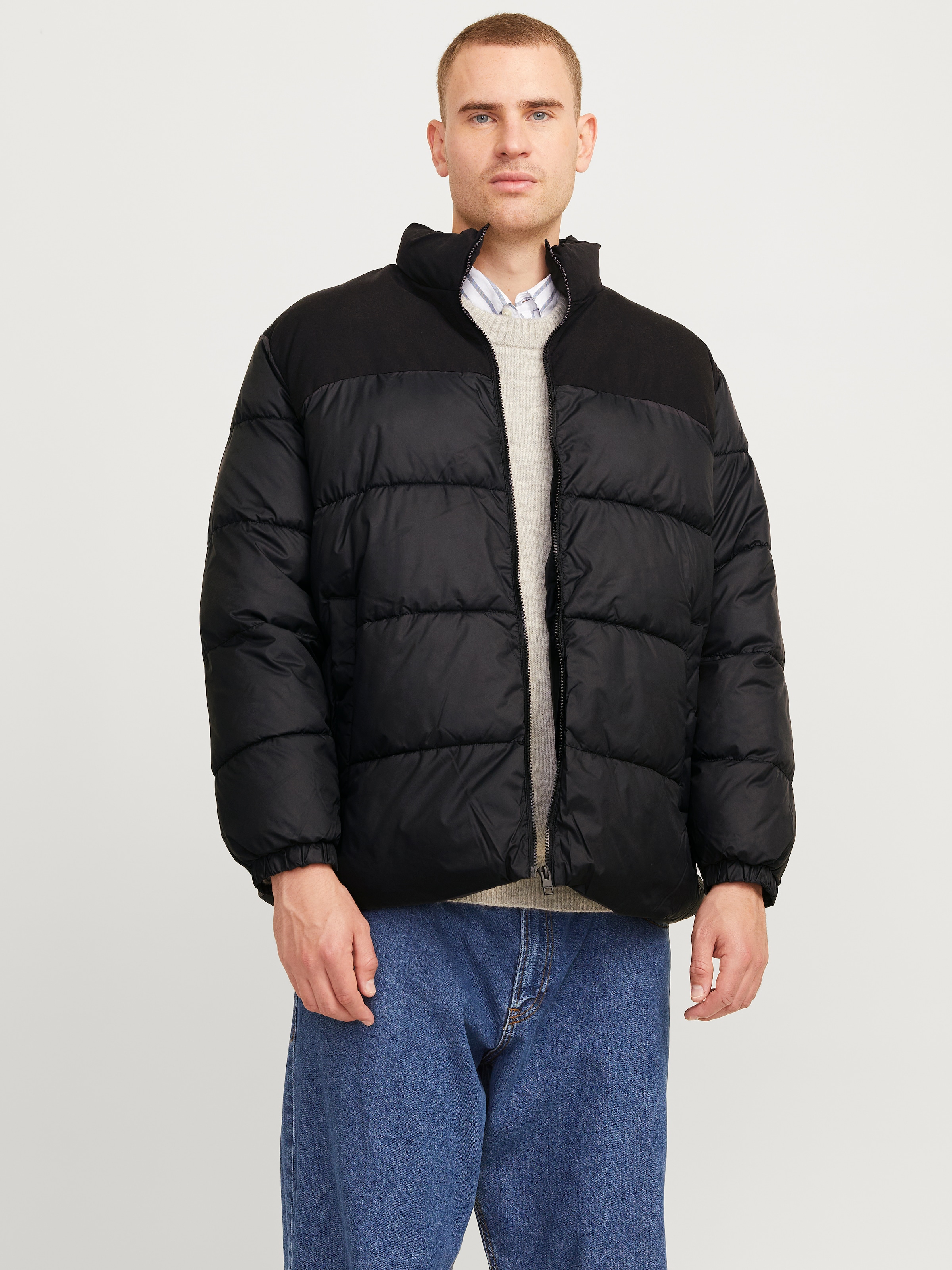 Jack & Jones PlusSize Steppjacke »JJMOON STAND COLLAR PUFFER PLS«