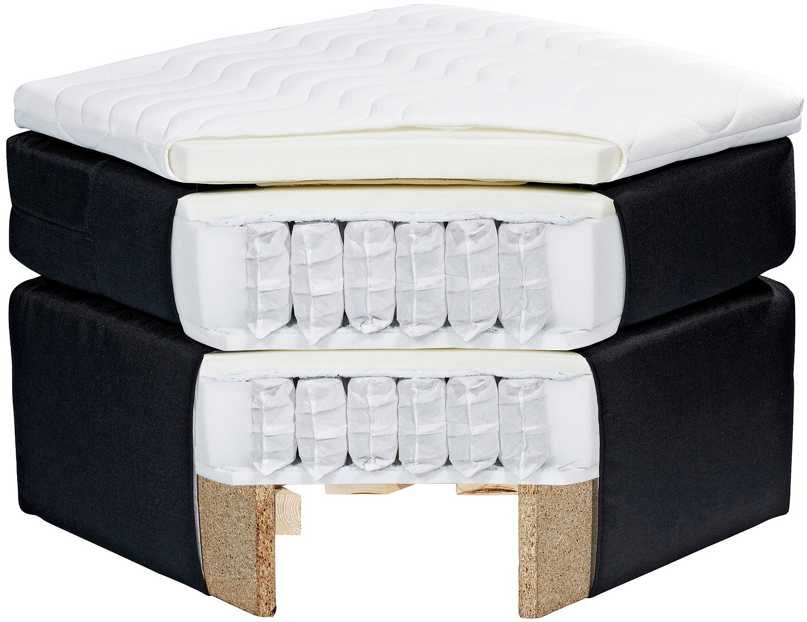 ED EXCITING DESIGN Lit boxspring »Toulouse B« inkl. Motor
