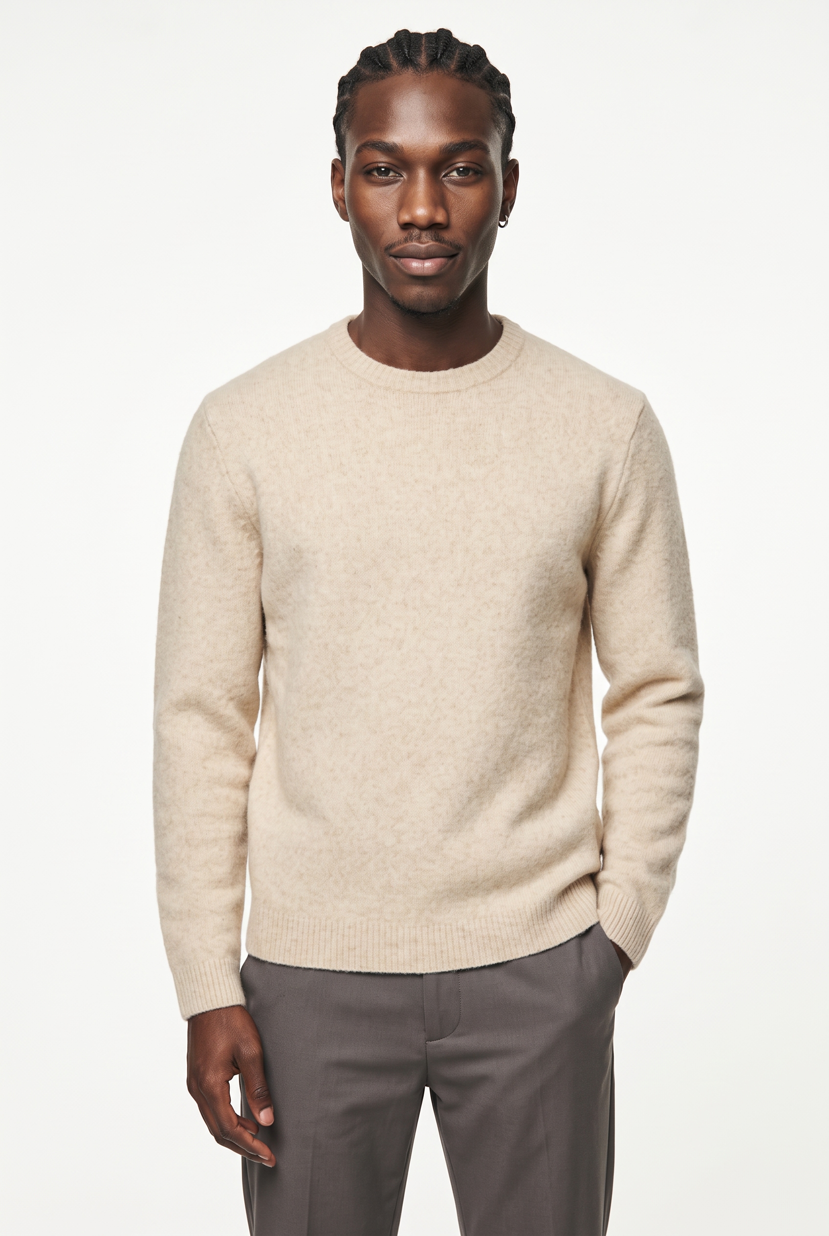 Image of Jack & Jones Strickpullover "JPRBLASIMON SOUFFLE KNIT CREW NECK SN" Materialmix, regular fit