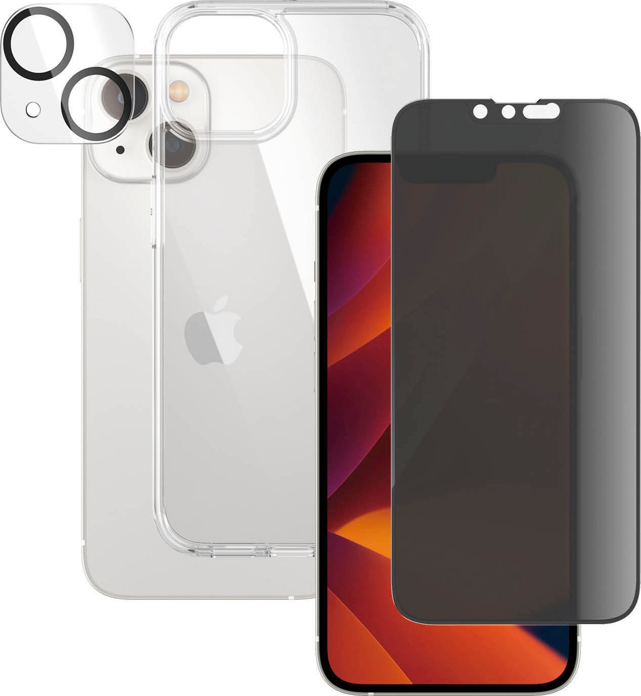 PanzerGlass Backcover »Set: Clear Glass + Case - iPhone 14«