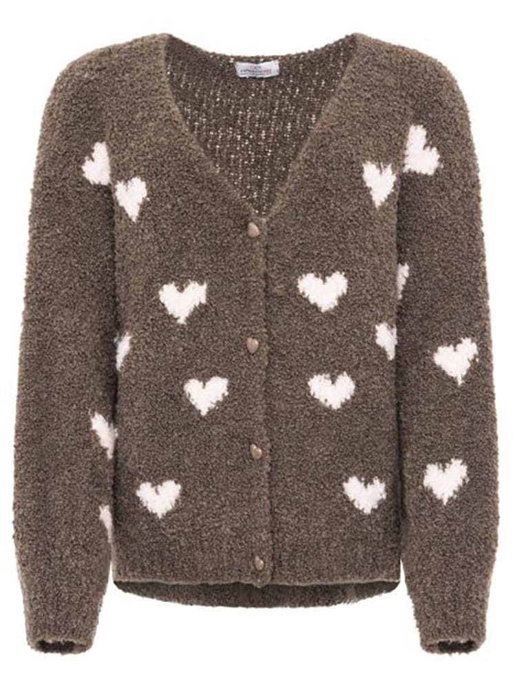 Zwillingsherz Cardigan »"Herzen"« mit Wollanteil, Herzen und Knöpfen