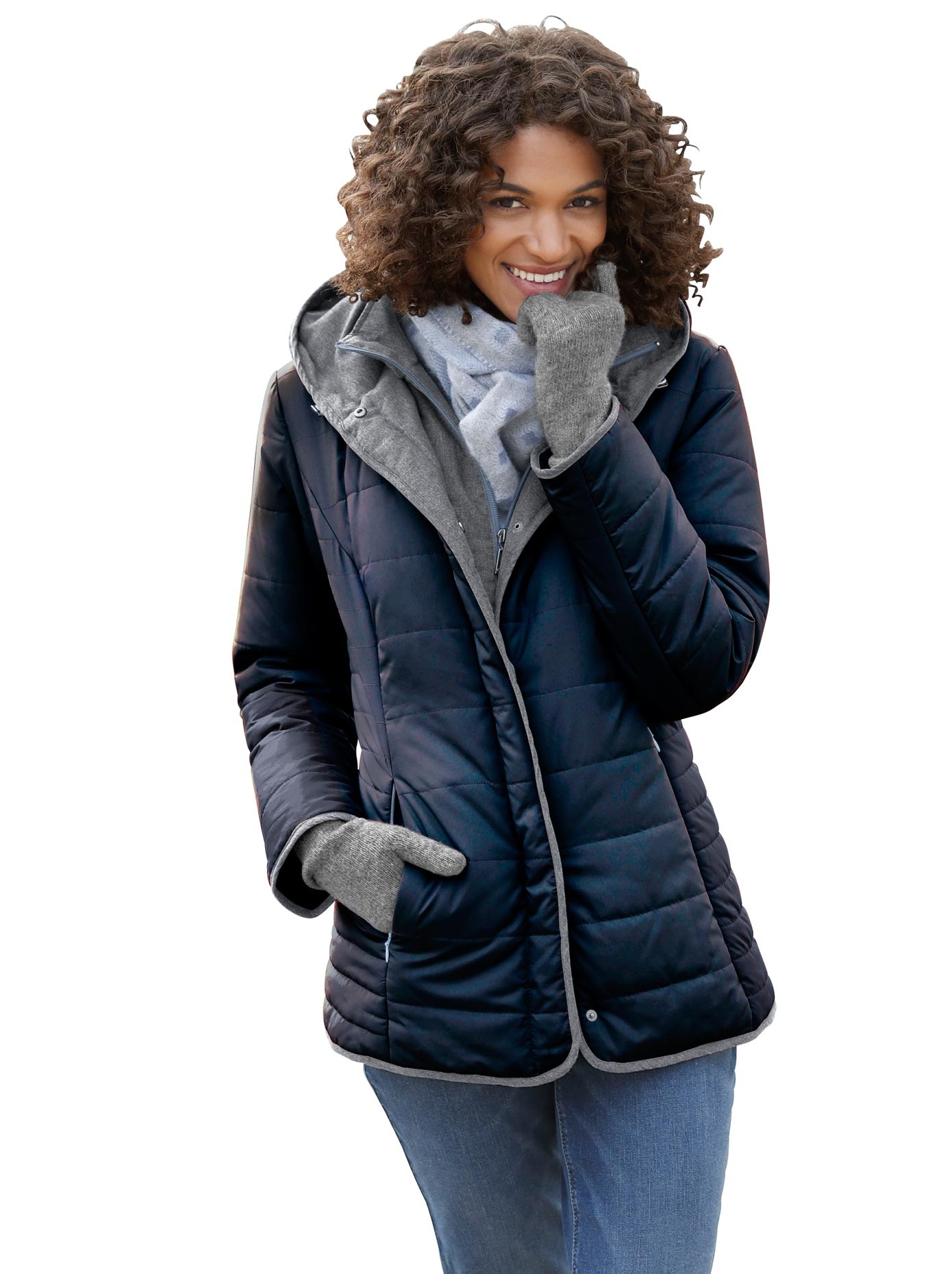 Jacke mit Westen-Einsatz