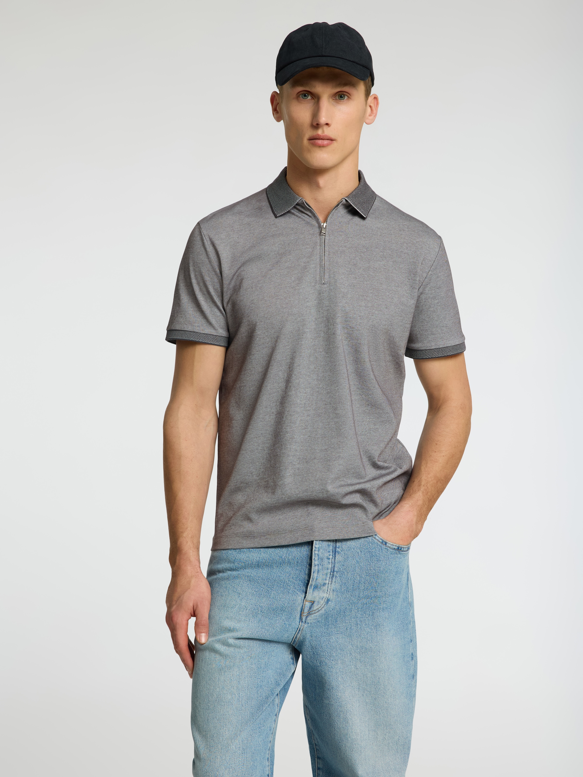 SELECTED HOMME Poloshirt »SLHFAVE ZIP SS POLO NOOS«