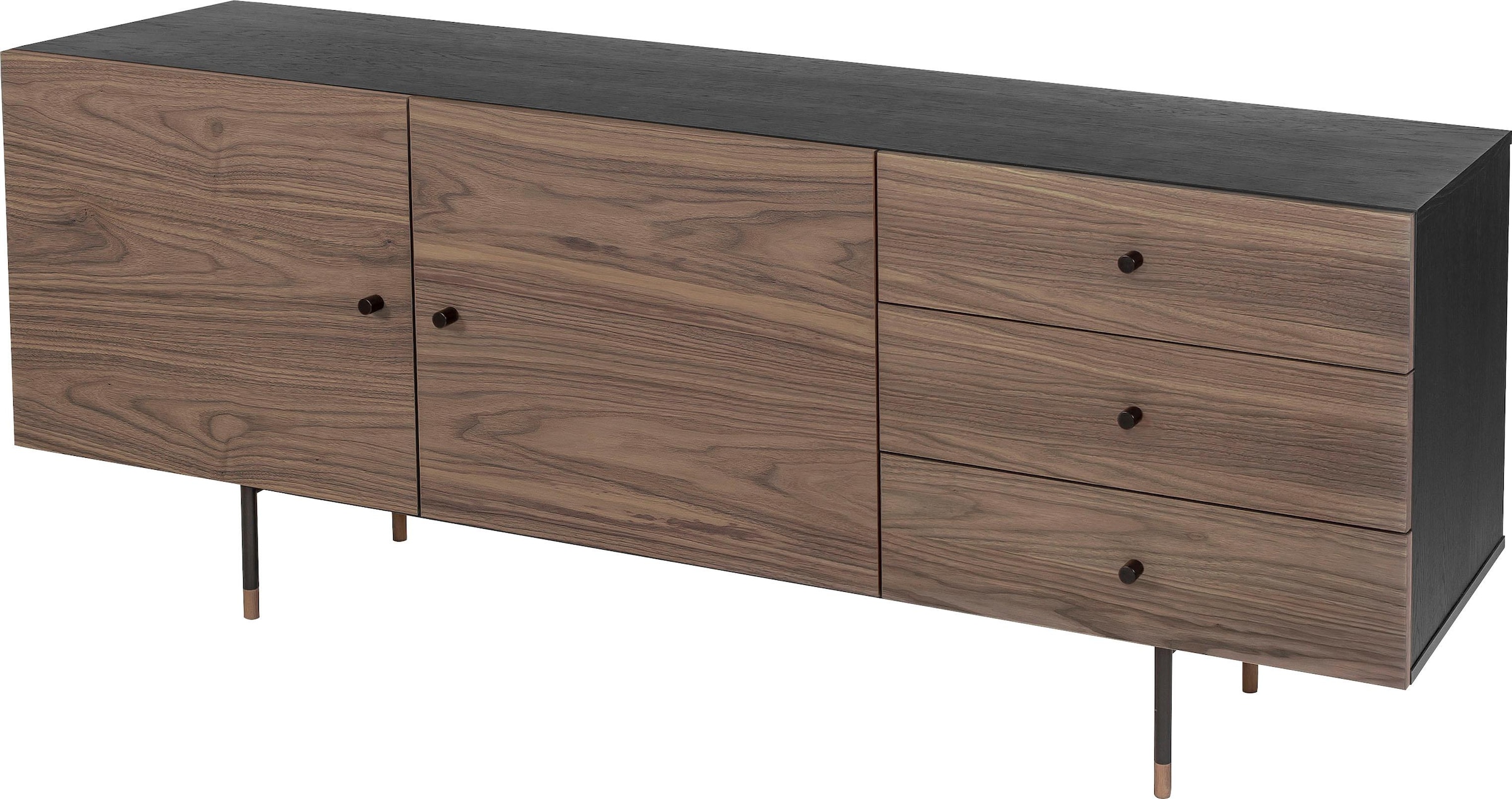 Woodman Sideboard »Daniel«, Kommode mit Holzfurnier aus Walnussbaum, Breite 180 cm, FSC®