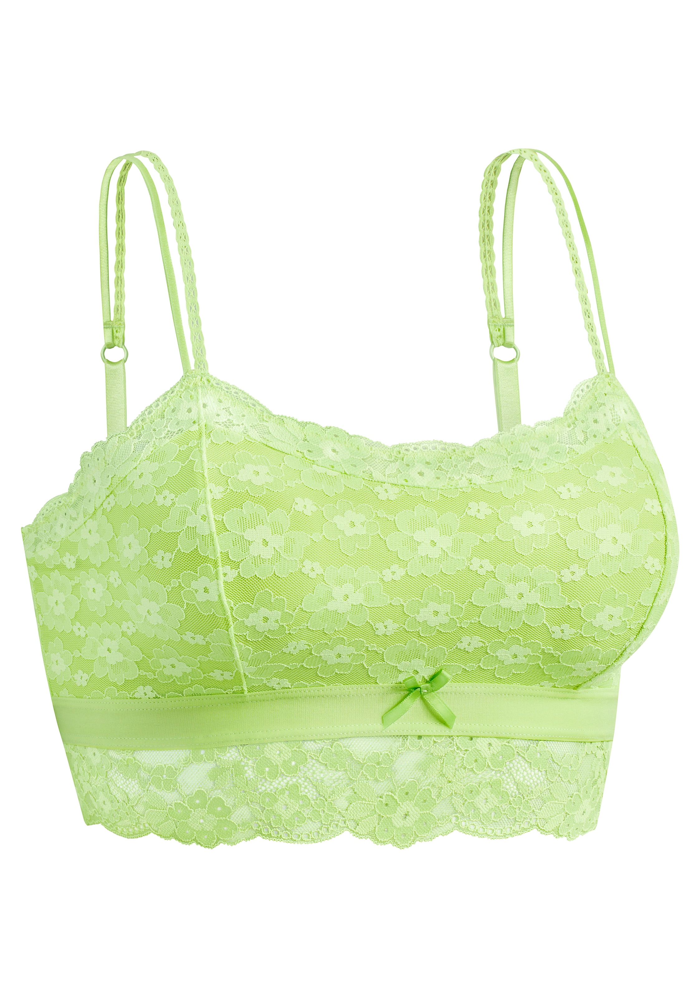 Vivance Bralette-BH, aus blumiger Spitze in leichter Longform, sexy Dessous