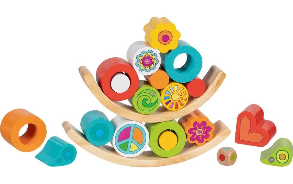 goki Stapelspielzeug »Balancierspiel Flowerloop 18 x 3,2 x 19 cm«