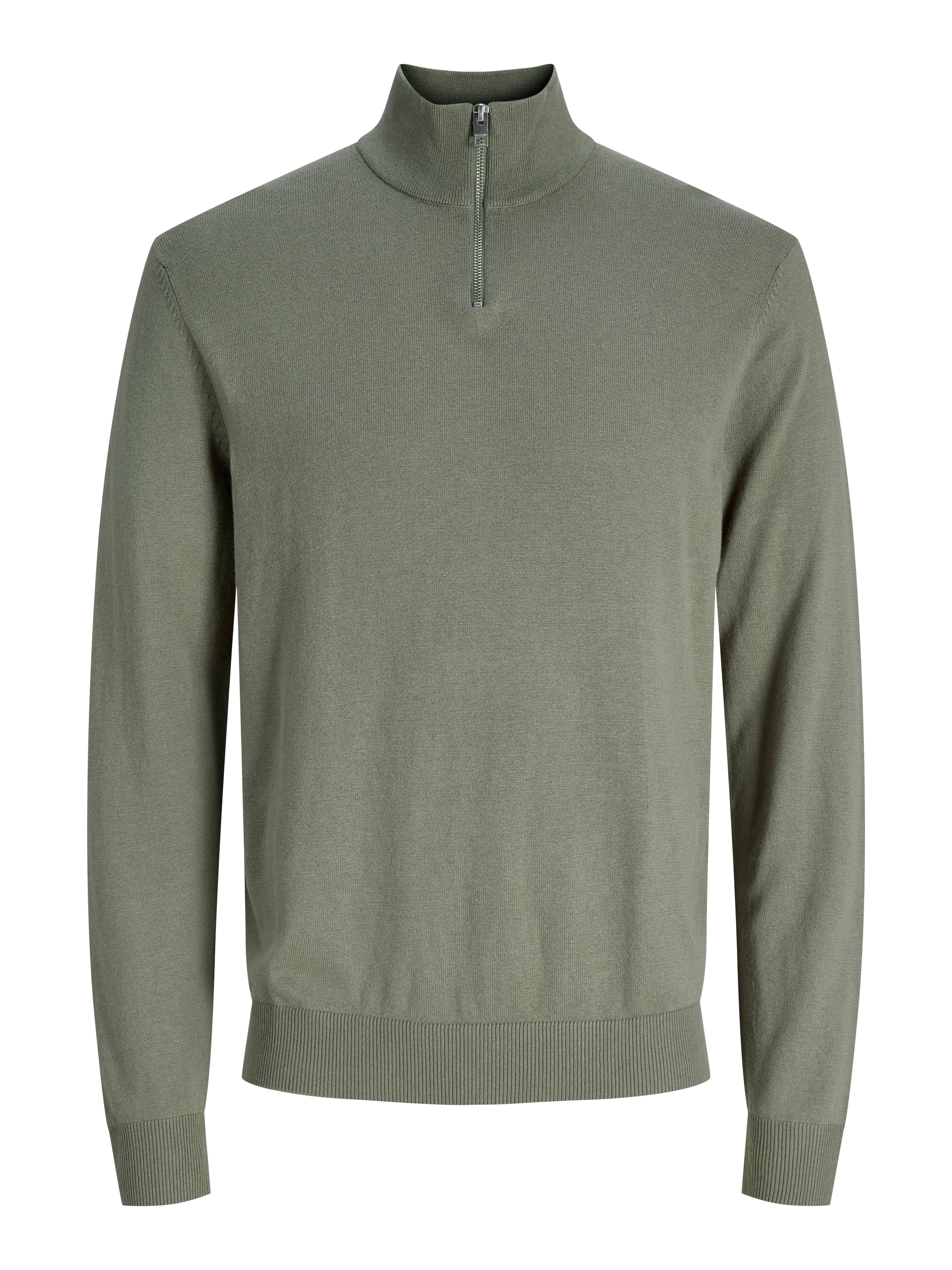 Jack & Jones Troyer »JJEEMIL KNIT HALF ZIP NOOS« Baumwollmischung, regular fit