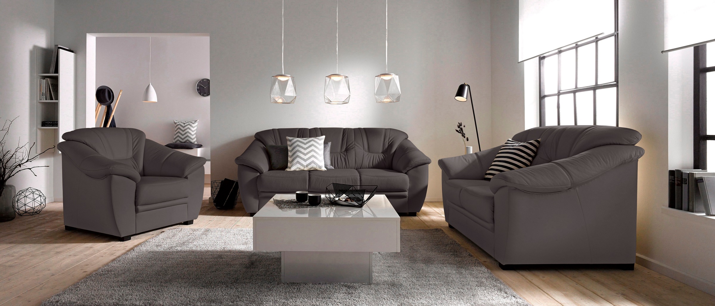 sit&more Sessel »Savona«, NaturLEDER®, inklusive komfortablem Federkern