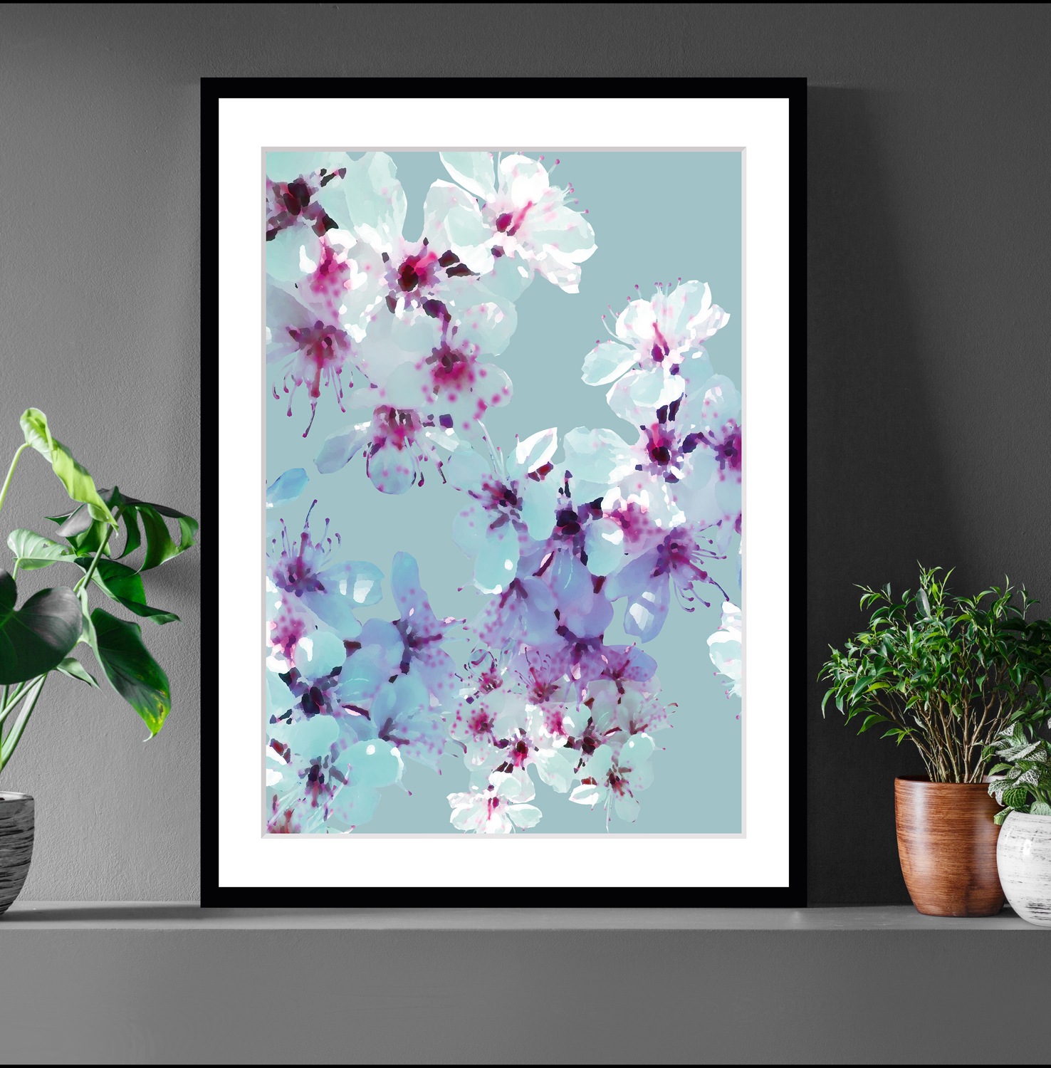 Image of queence Bild "Nadine" Blumen Kunst Pflanzen Pflanzenbilder Blumen, gerahmt