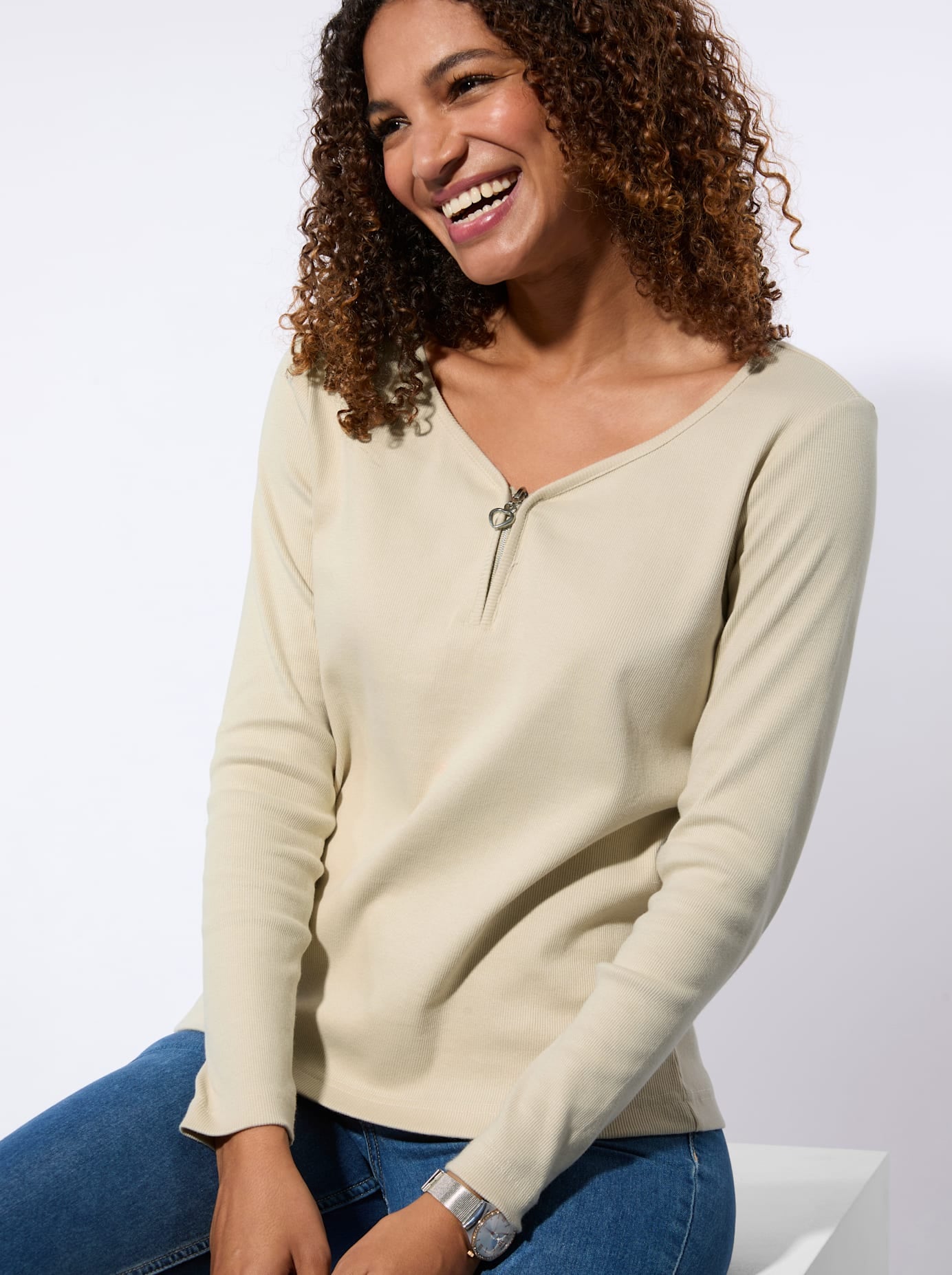 Inspirationen T-shirt à manches longues »Langarm-Shirt« 1 pièces