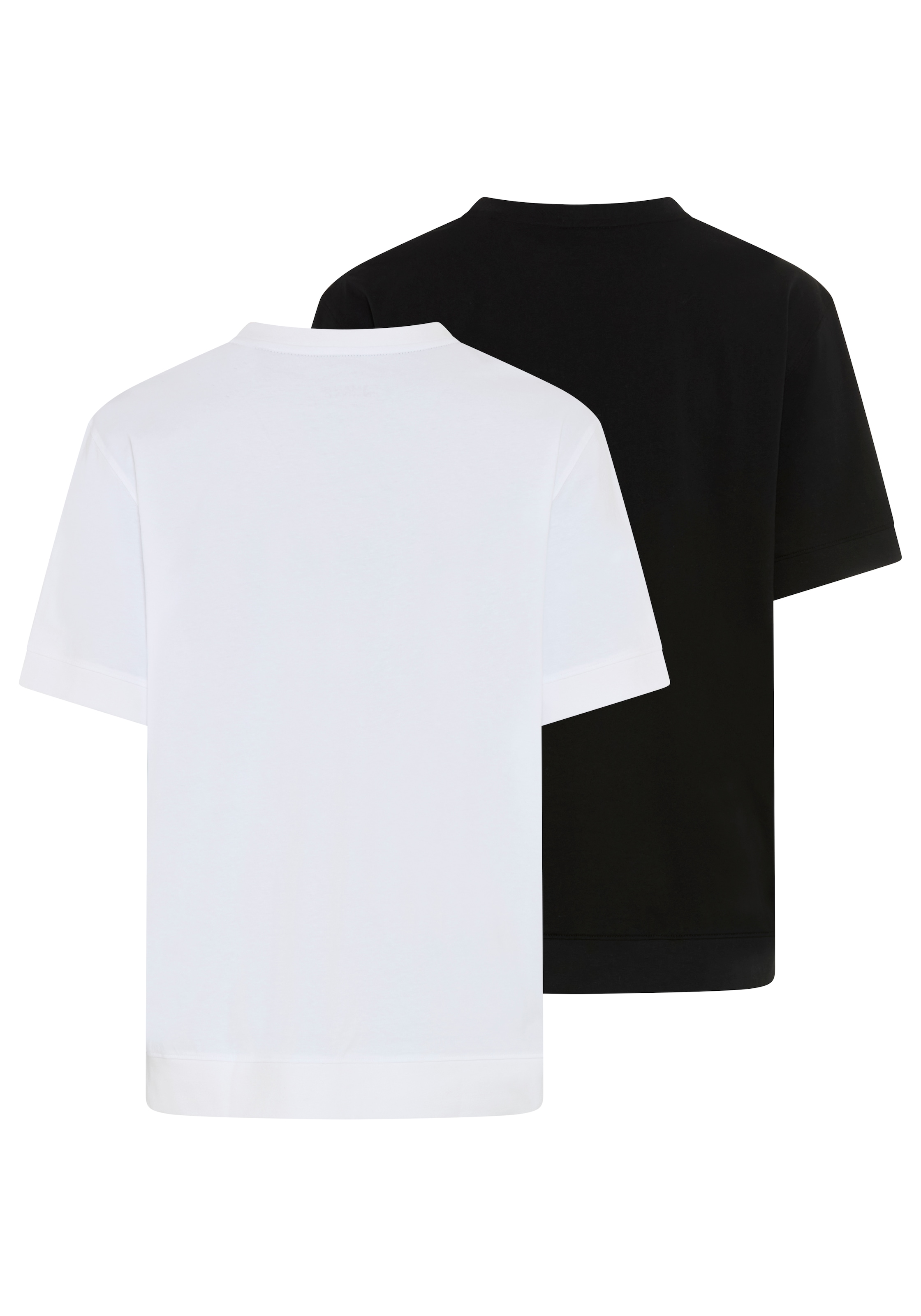 Man's World Plus Shirt à col rond »auch in Grosse Grössen bis Gr. 7XL Bauch-Fit« 2er-Pack,  Regular Fit, Kurzarm, unifarben, auch in grossen Grössen