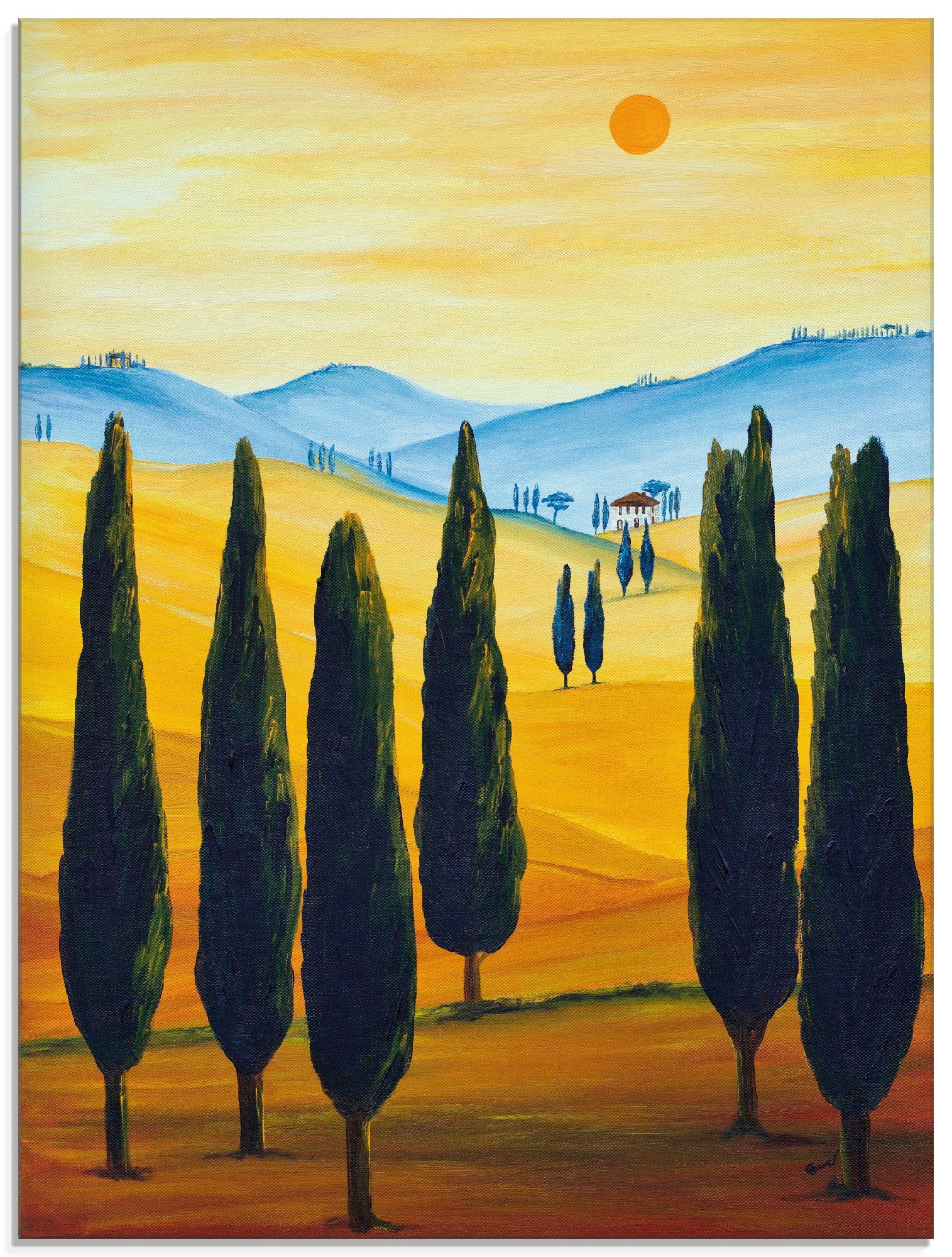 Image of Artland Glasbild »Sehnsucht nach der Toskana«, Europa, (1 St.) bei Ackermann Versand Schweiz