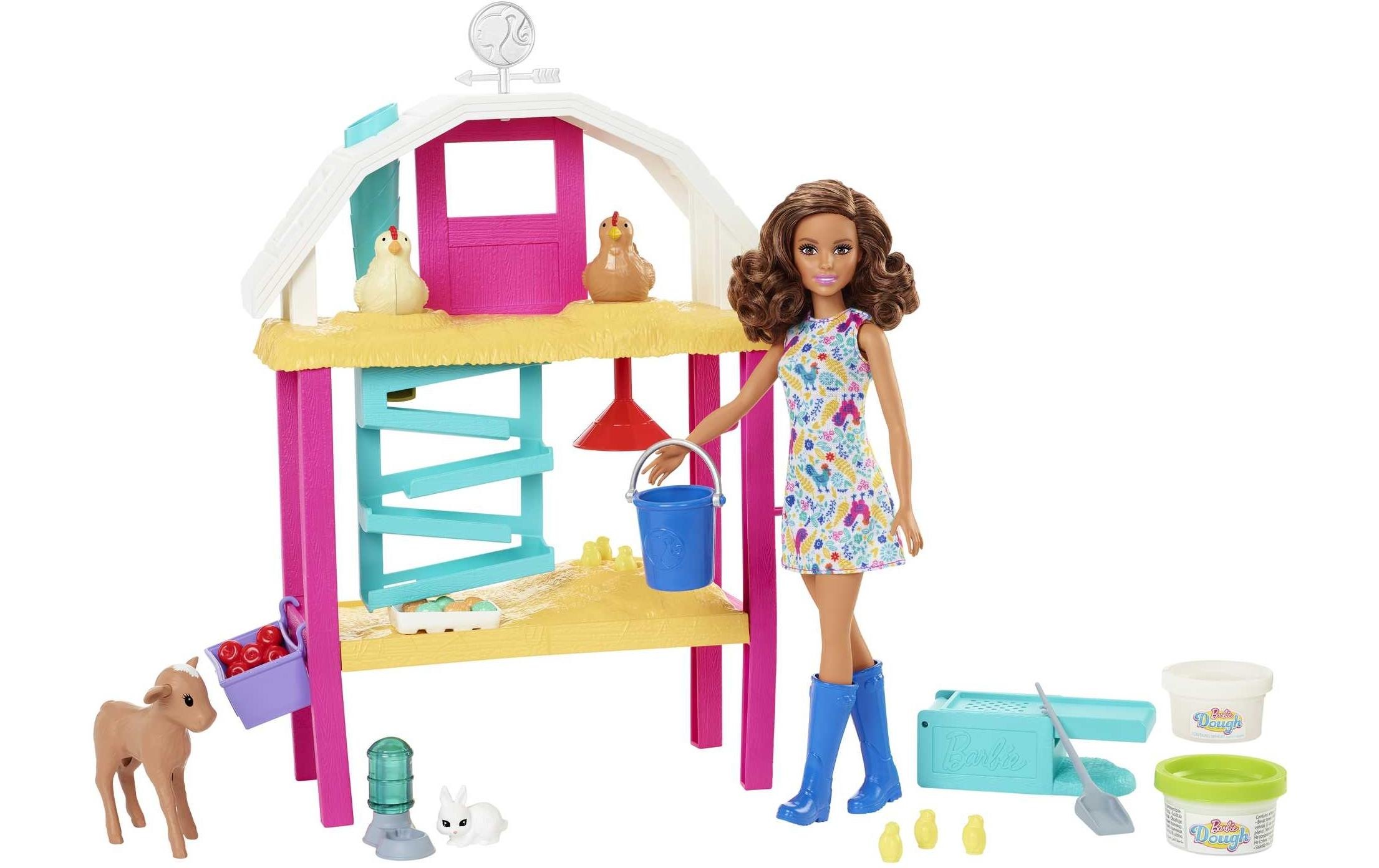Image of Barbie Spielwelt »Spielset Hühnerhof mit Tieren & Puppe« bei Ackermann Versand Schweiz