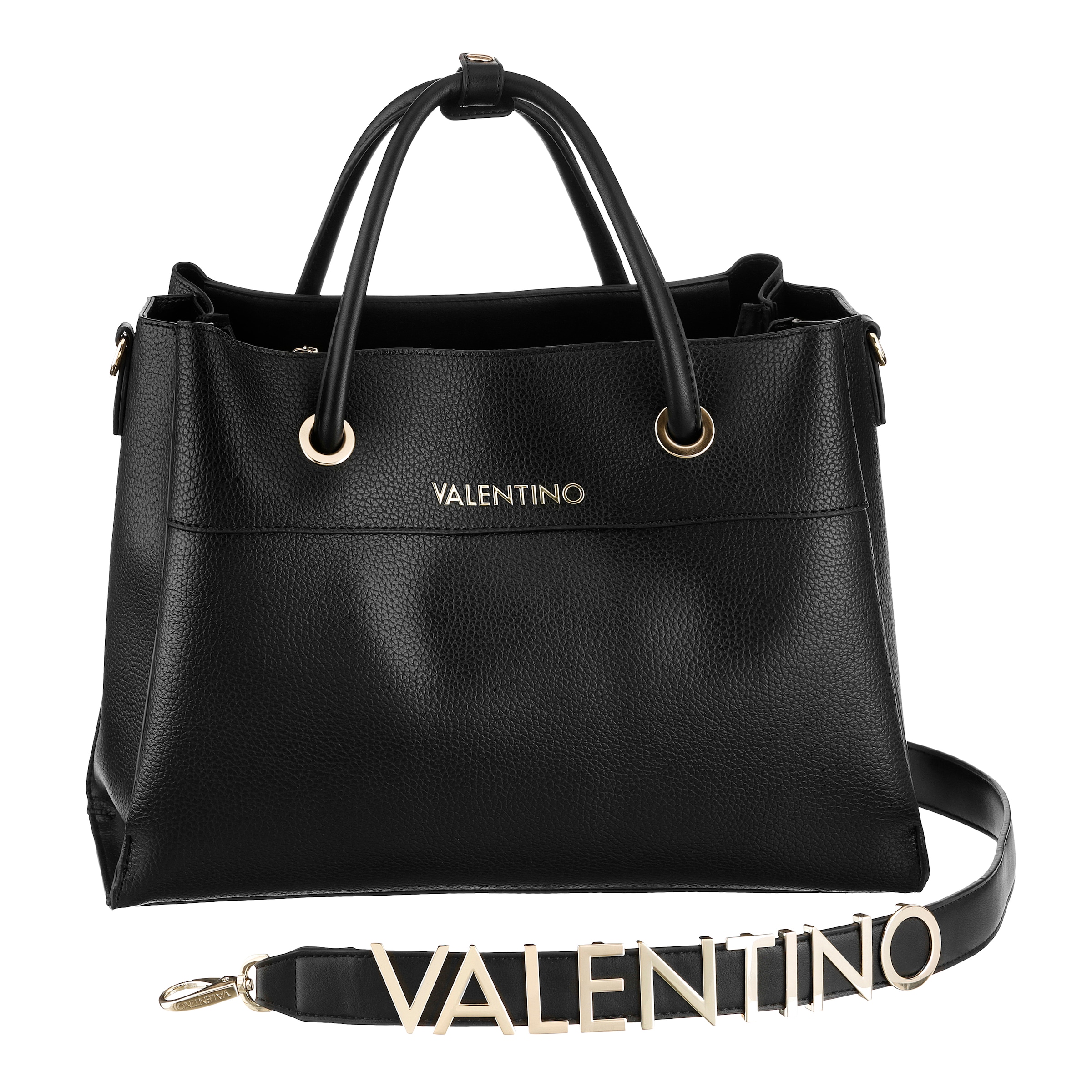 Image of VALENTINO BAGS Henkeltasche "ALEXIA" Umhängetasche Schultertasche mit goldfarbenen Details