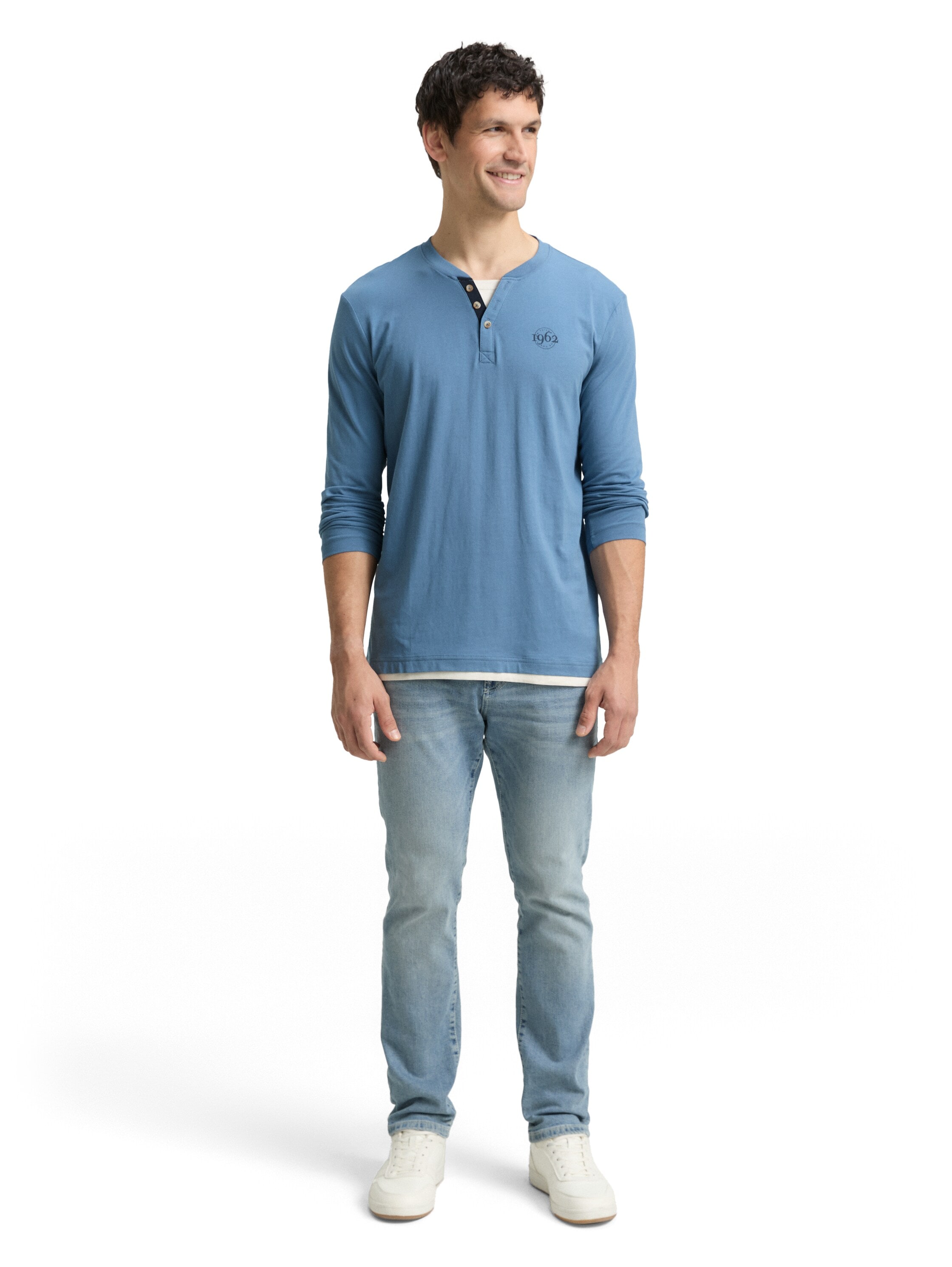 TOM TAILOR Langarmshirt mit Logo Print