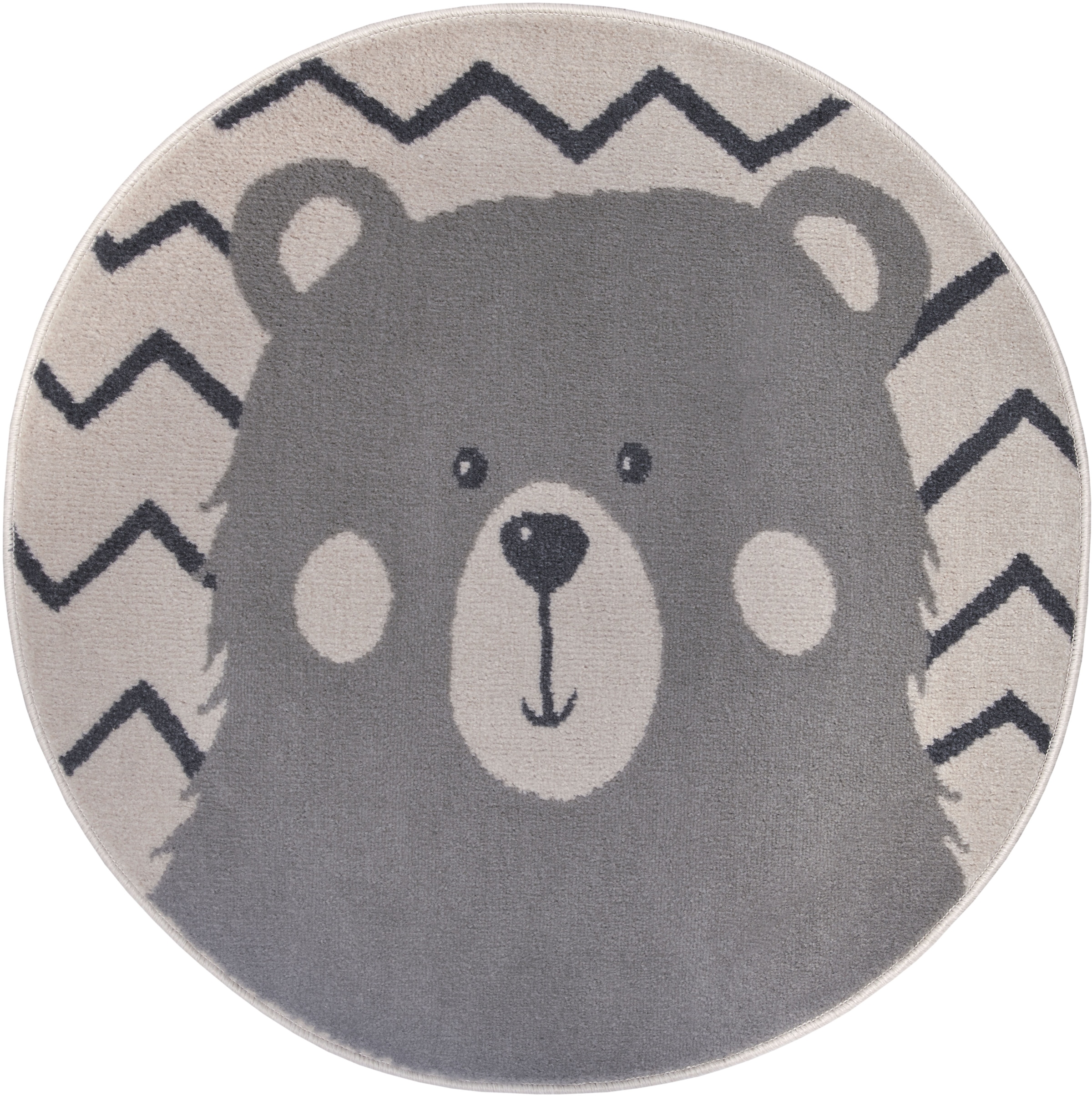 Kinderteppich »Adventures Bear«, rund, 8 mm Höhe, Spielteppich, weich, Kinderzimmer,...