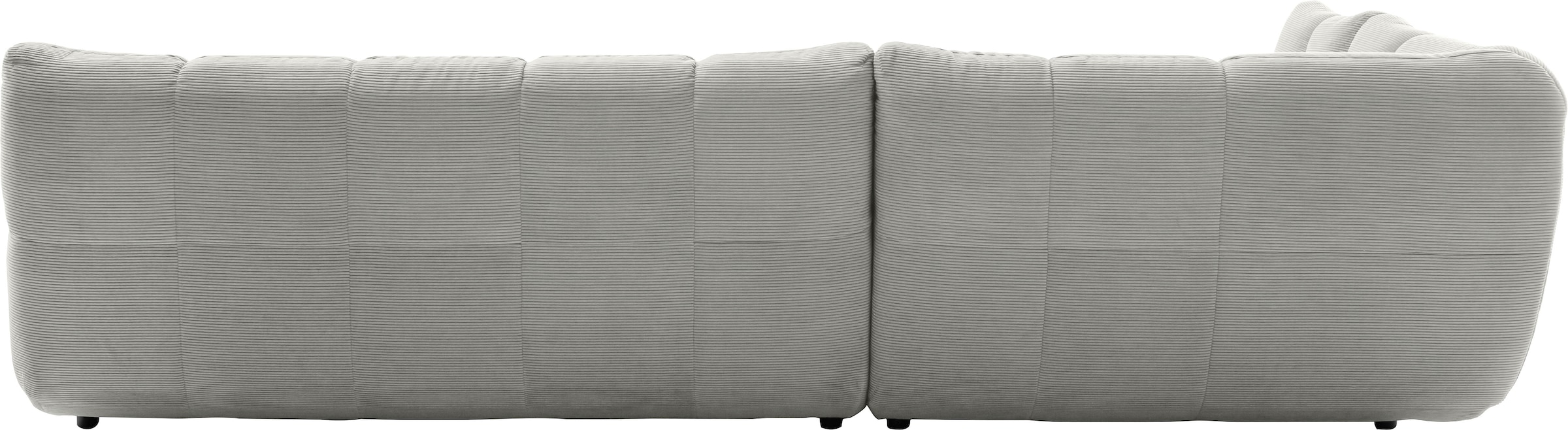 Home affaire Canapé d'angle »Cozy Bubble, mit klappbarer Armlehne, Breite 324 cm« avec matelassage élégant, housse intégrale & rembourrage doux