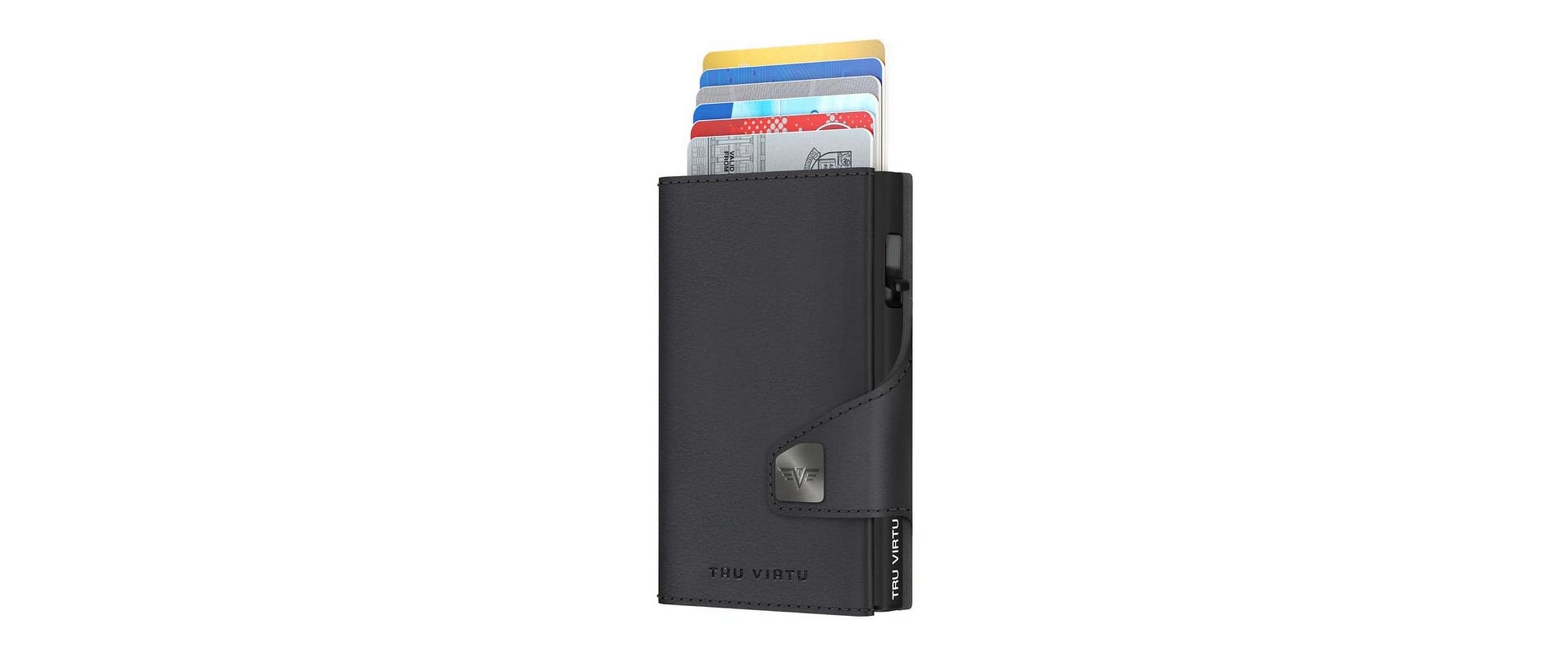 Geldbörse »TRU VIRTU Click & Slide Wallet vegan, Bio Apple Black«