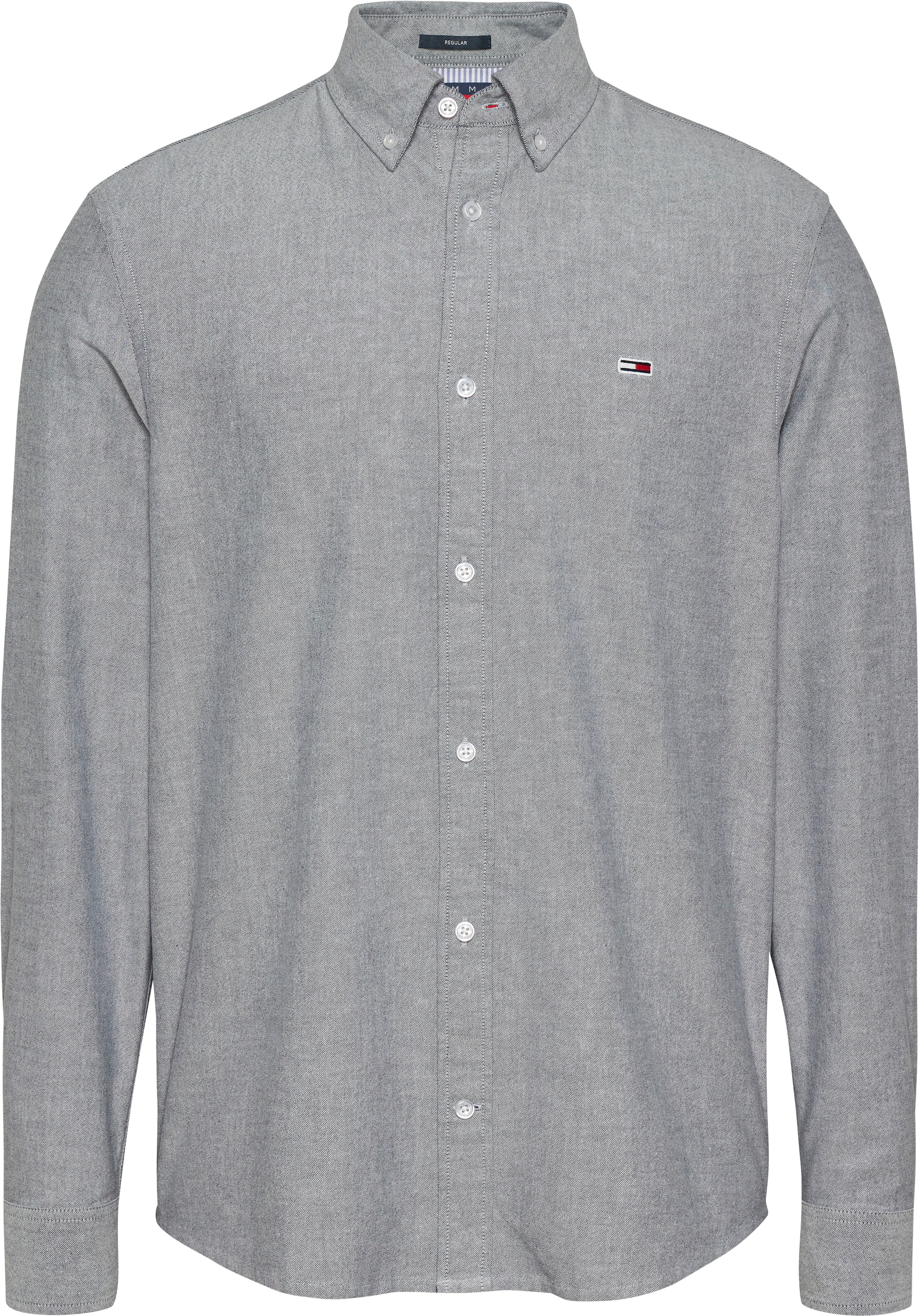 Tommy Jeans Langarmhemd »TJM REG OXFORD SHIRT EXT«, mit Logostickerei