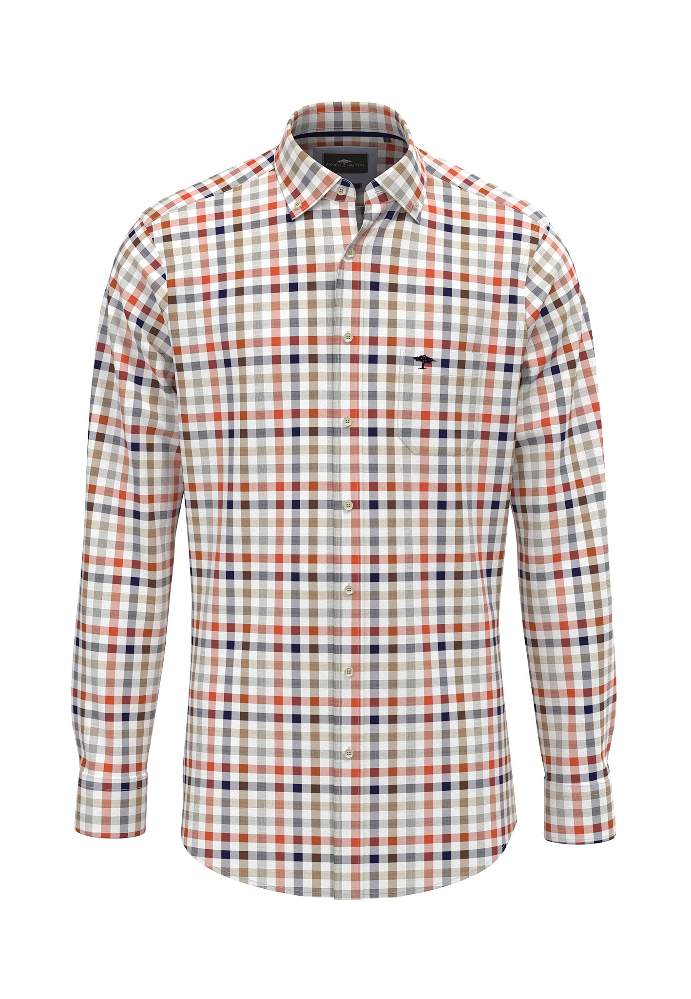 Image of FYNCH-HATTON Hemdjacke ohne Kapuze mit Karo Muster