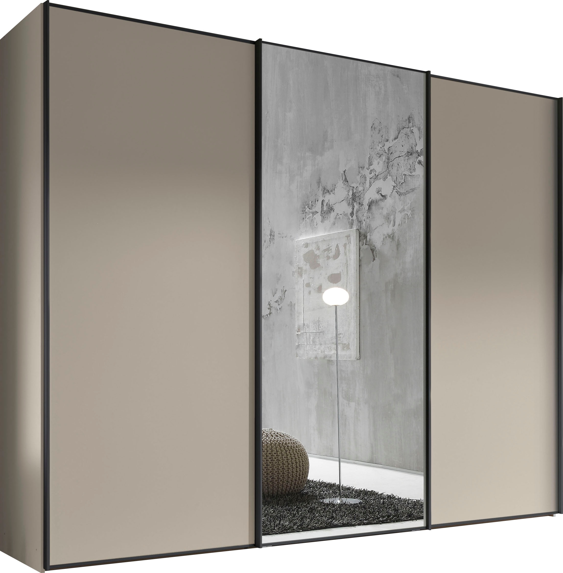 STAUD Armoire à portes coulissantes »Sinfonie Plus, edles Design in hochwertiger Qualität, Made in Germany« Mit Spiegeltür und vier verschiedenen Ausstattungsvarianten