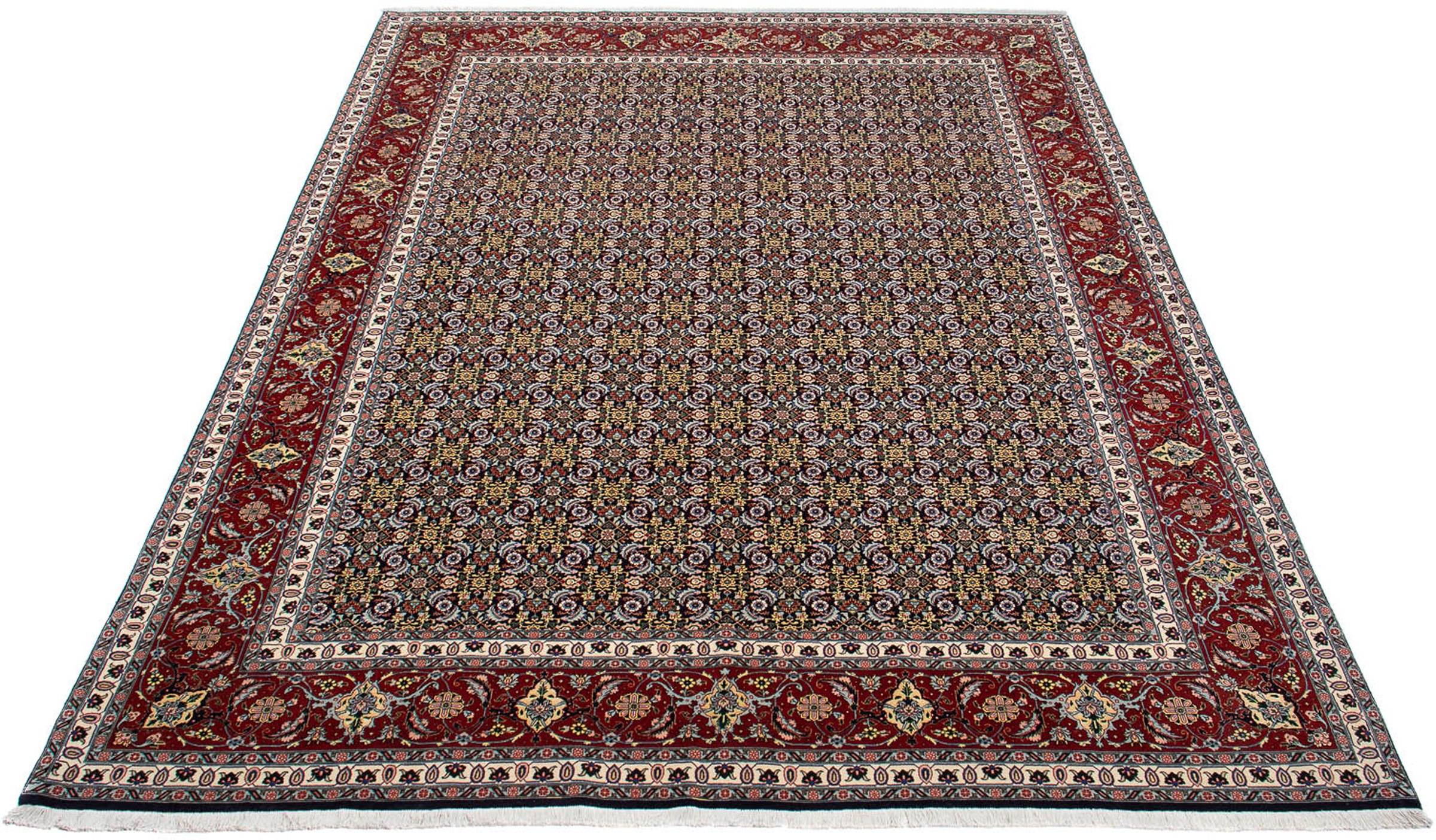 Image of morgenland Orientteppich »Perser - Täbriz - Royal - 358 x 297 cm - mehrfarbig«, rechteckig, 7 mm Höhe, Wohnzimmer, Handgeknüpft, Einzelstück mit Zertifikat bei Ackermann Versand Schweiz