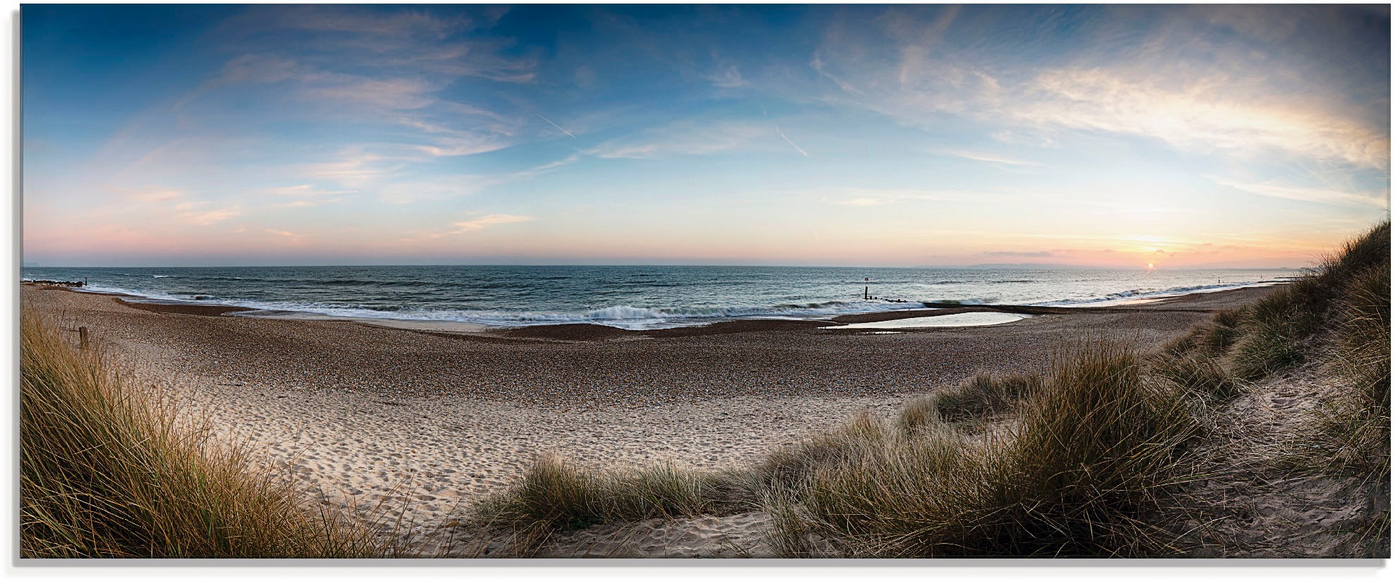 Image of Artland Glasbild »Strand und Sanddünen am Hengistbury Head«, Küste, (1 St.) bei Ackermann Versand Schweiz