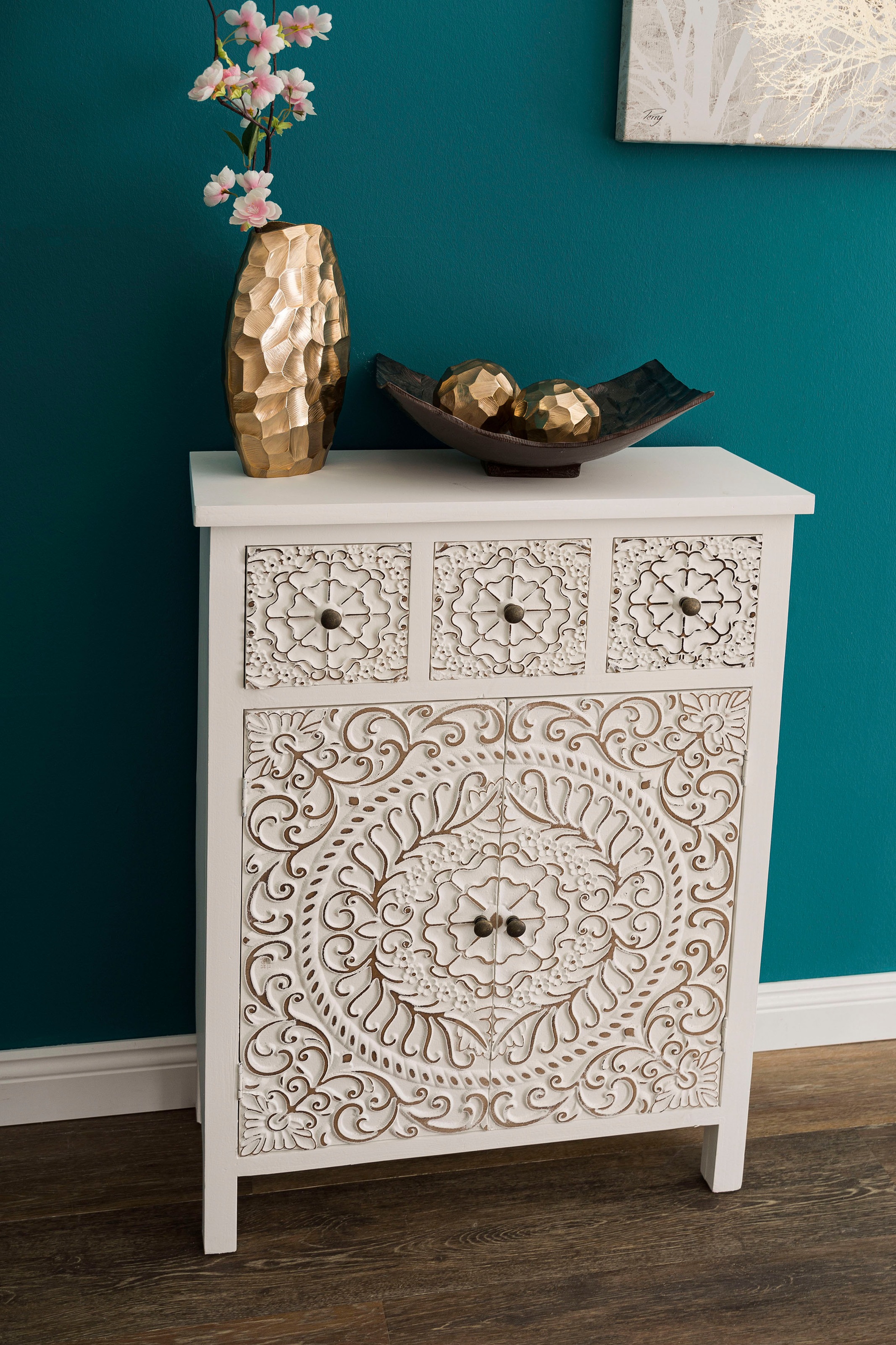 Image of my Flair Kommode »Felicitas«, Kommode im orientalischem Design, 3 schubladen und doppelter Ablagfläche, weitere Varianten der Serie vorhanden bei Ackermann Versand Schweiz
