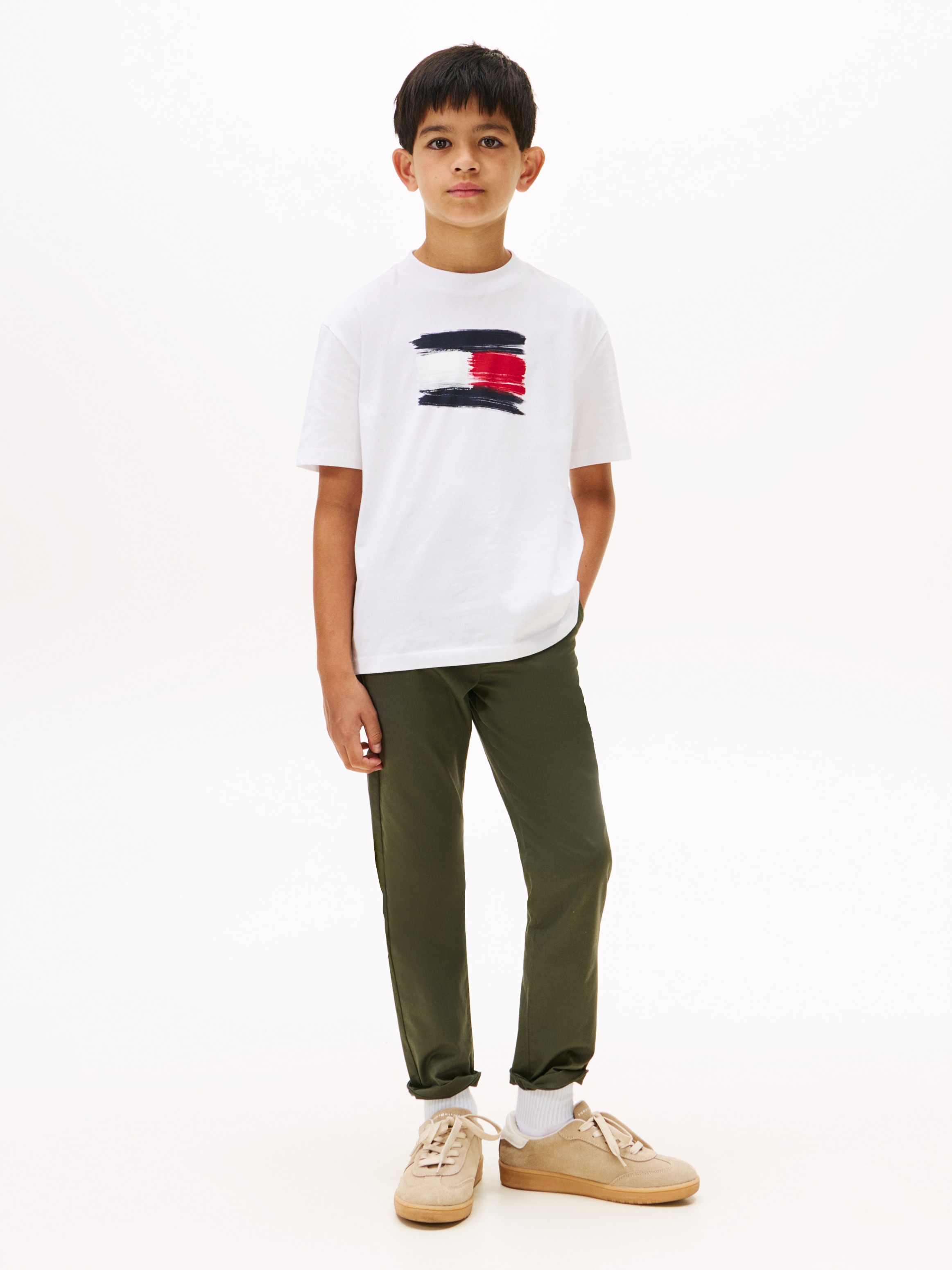 Tommy Hilfiger T-Shirt »FLAG ARCHIVE TEE SS«, Kinder bis 16 Jahre