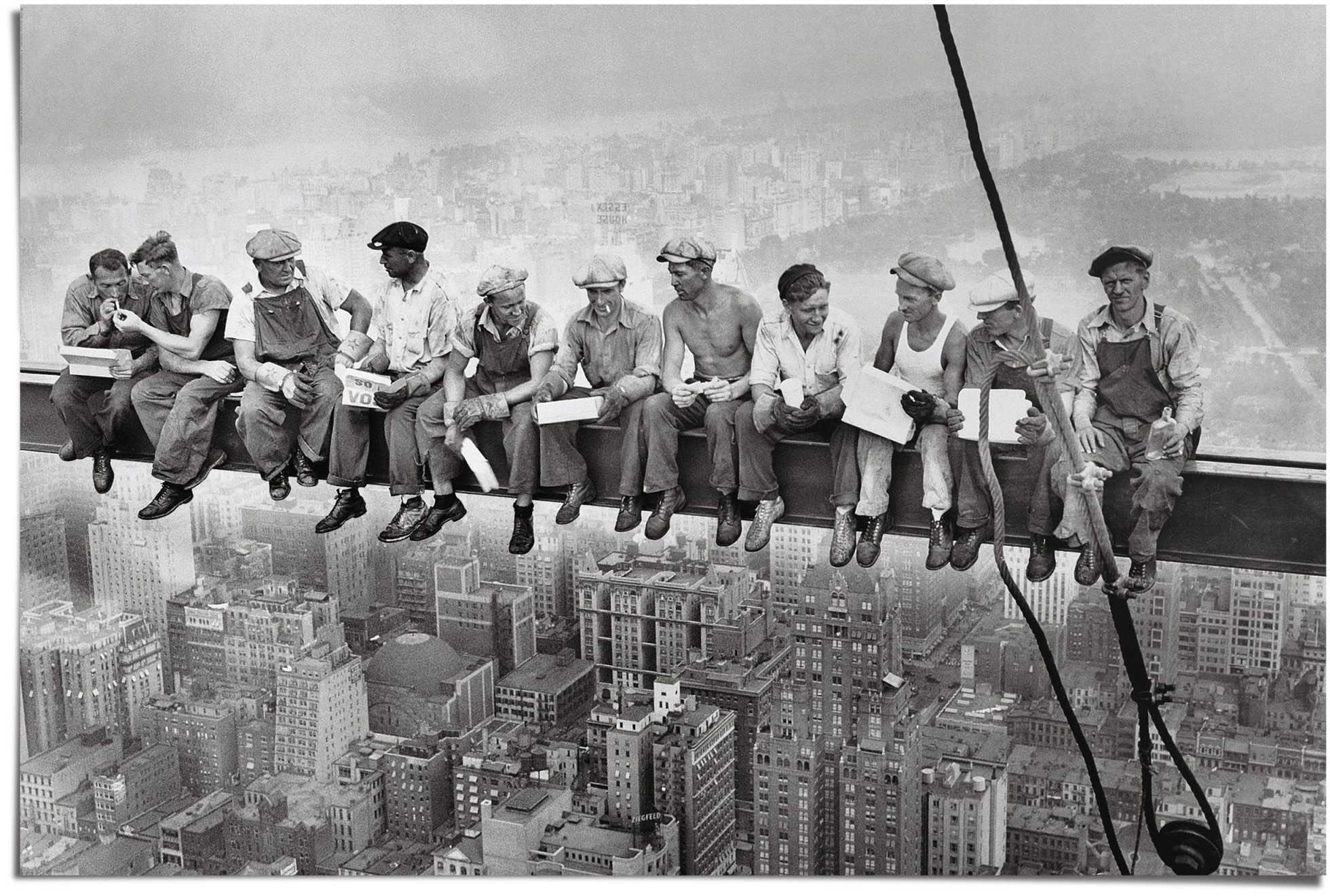 Image of Reinders Poster "Manhattan Stahlarbeiter" 1 Stk. tlg.