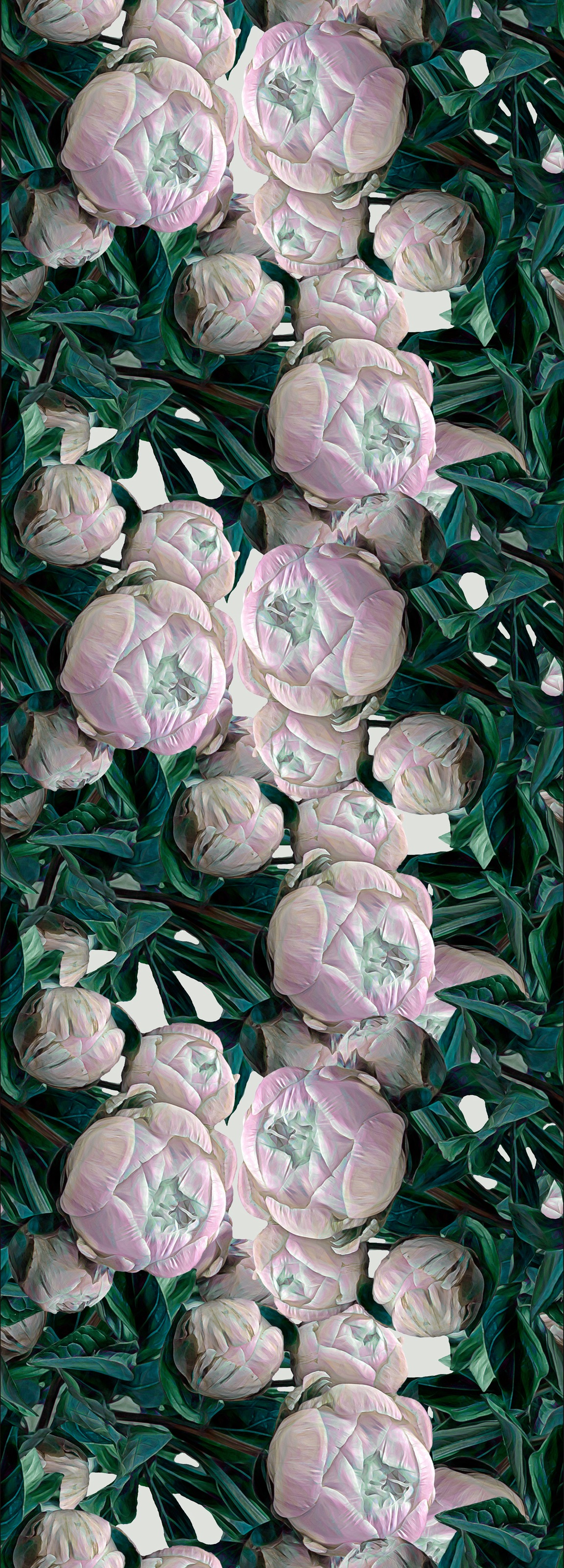 Image of queence Vinyltapete "Ronja" Motiv bedruckt botanisch floral gemustert natürlich glatt 90x250cm, selbstklebend, kinderleichte Anbringung, Sticker
