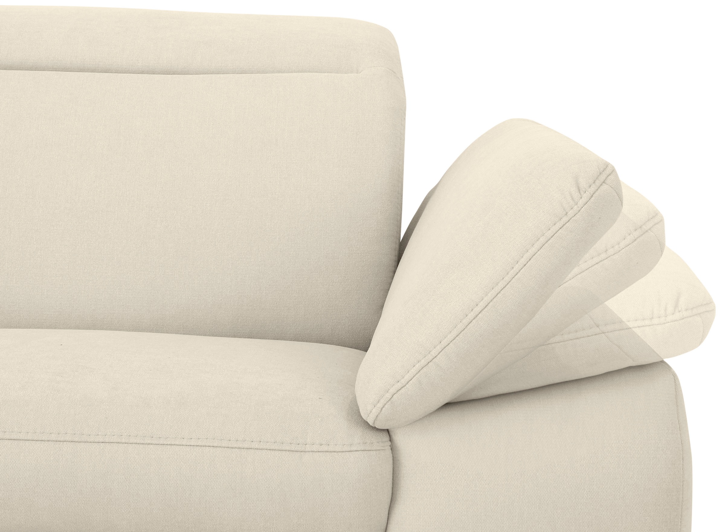 Home affaire Ecksofa »Mauritius L-Form«, mit Kopfteil- und Armlehnverstellung, mit Bettfunktion und Bettkasten