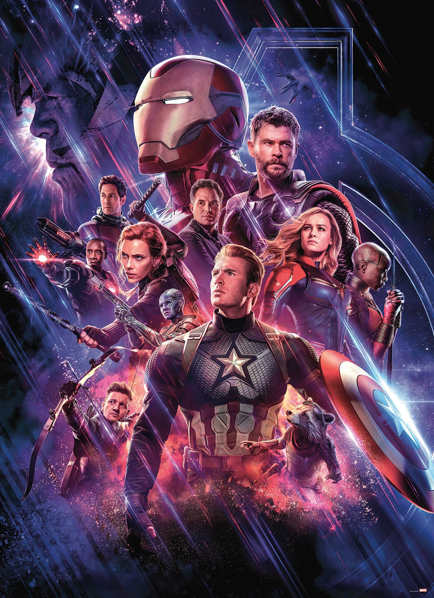 Image of Komar Fototapete "Avengers-Endgame-Movie-Poster - Grösse 184 x 254 cm" bedruckt glatt Kinderzimmer
