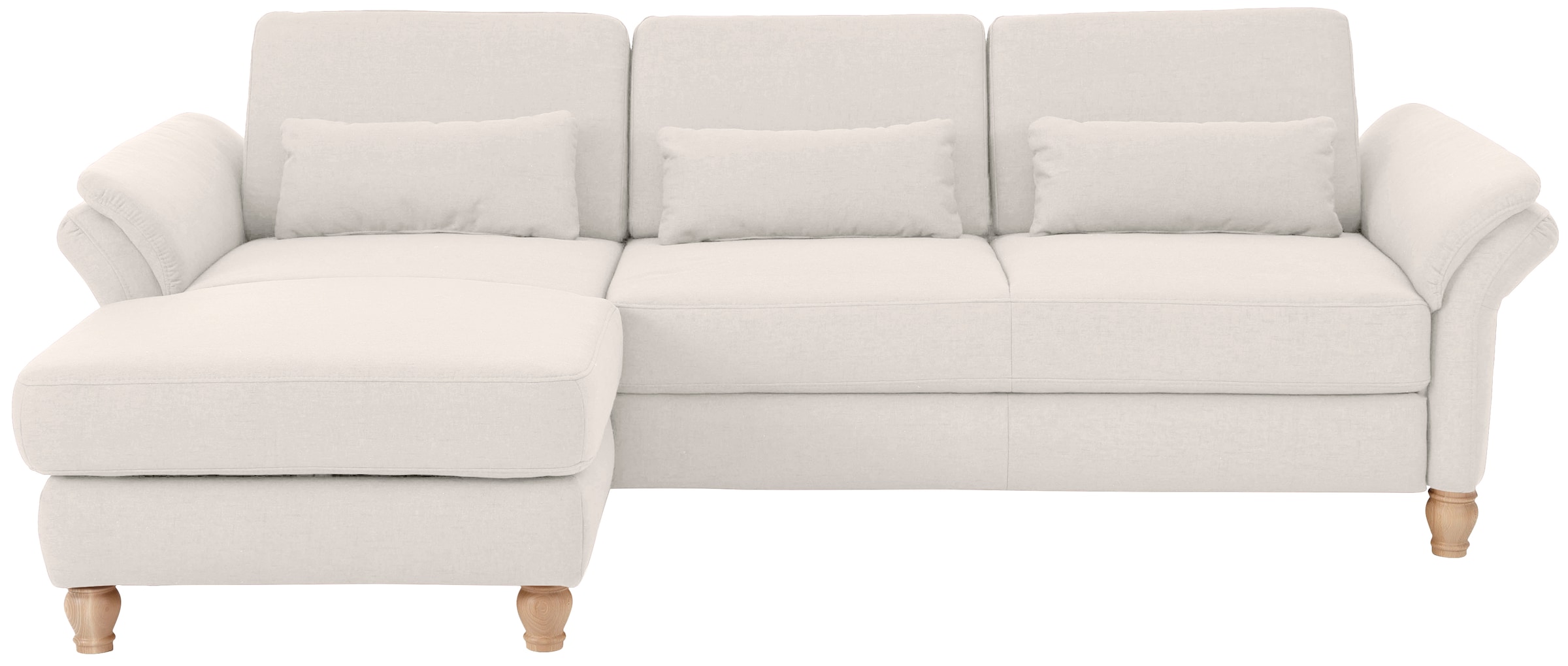Home affaire Ecksofa »Palace L-Form«, incl. Sitztiefenverstellung, wahlweise mit Bettfunktion und Stauraum