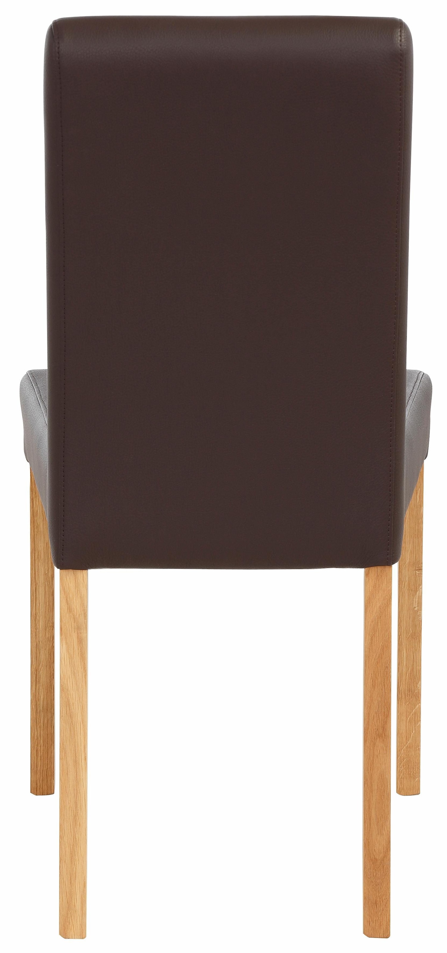 Home affaire 4-Fussstuhl »Bologna«, (Set), 2 St., Kunstleder, Gestell aus Massivholz