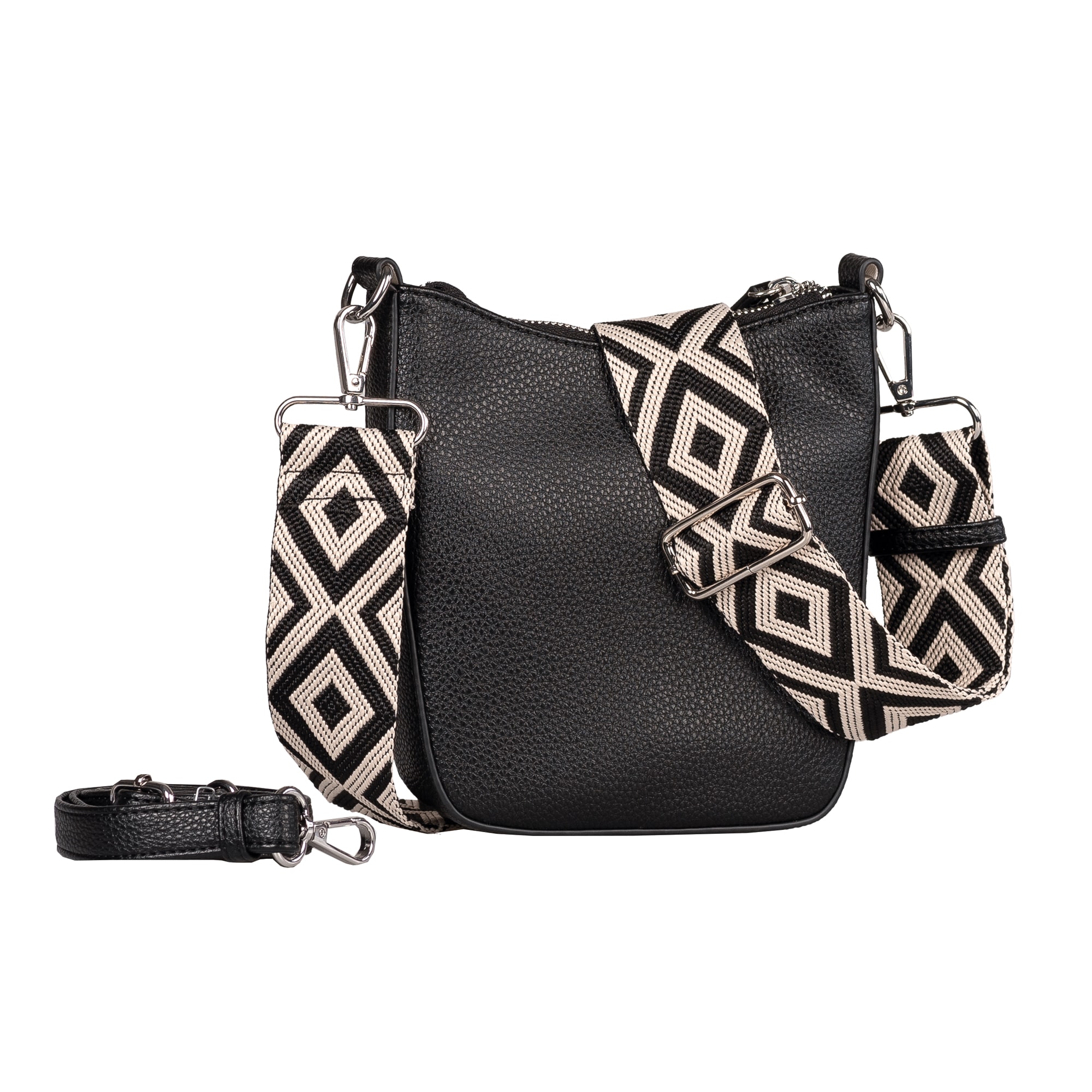 Gabor Umhängetasche »Linda« weiches Kunstleder mit elegantem Schultergurt aus edlem Gewebeband