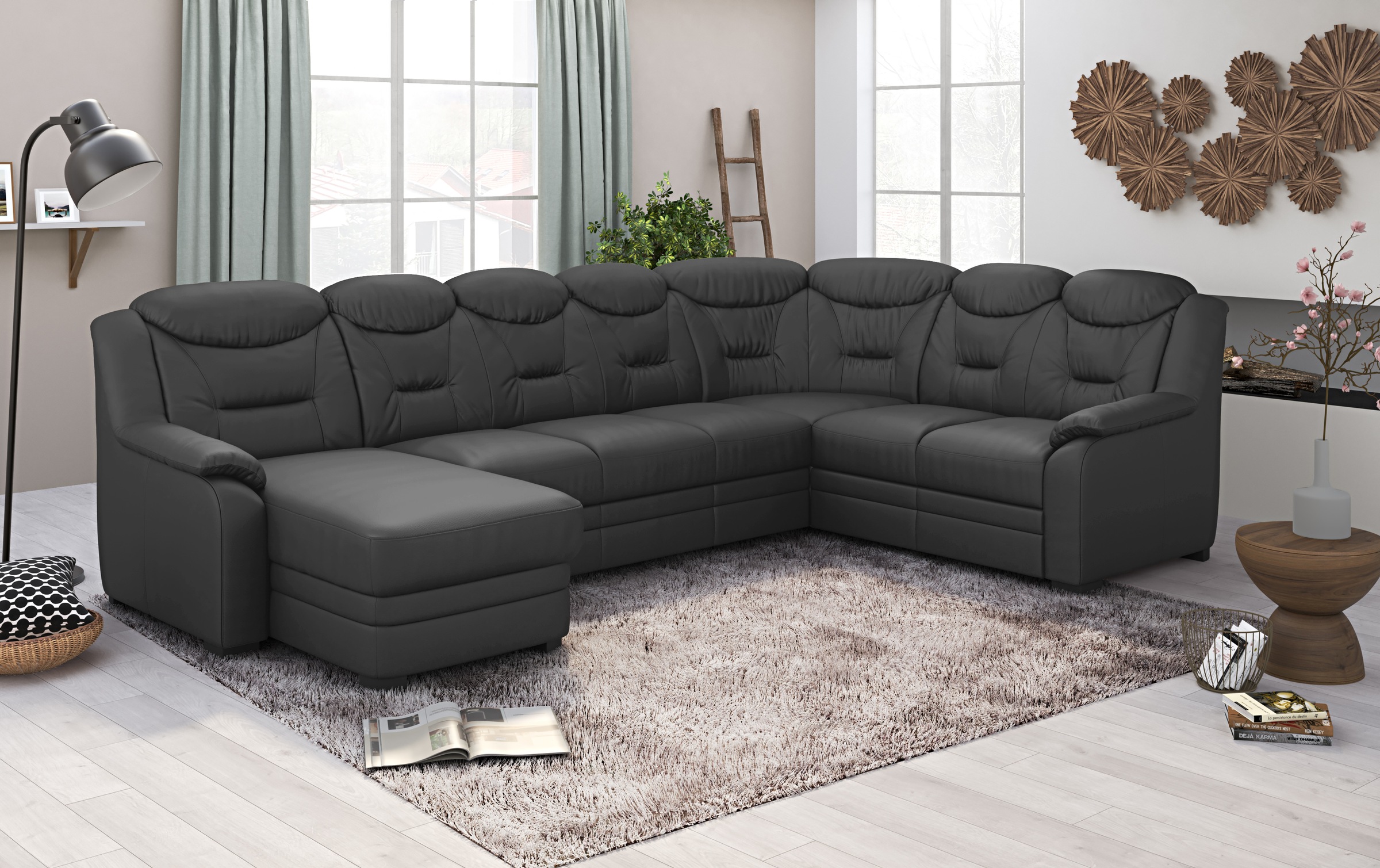 COTTA Wohnlandschaft »Marcus U-Form« wahlweise mit Bettfunktion & Stauraum