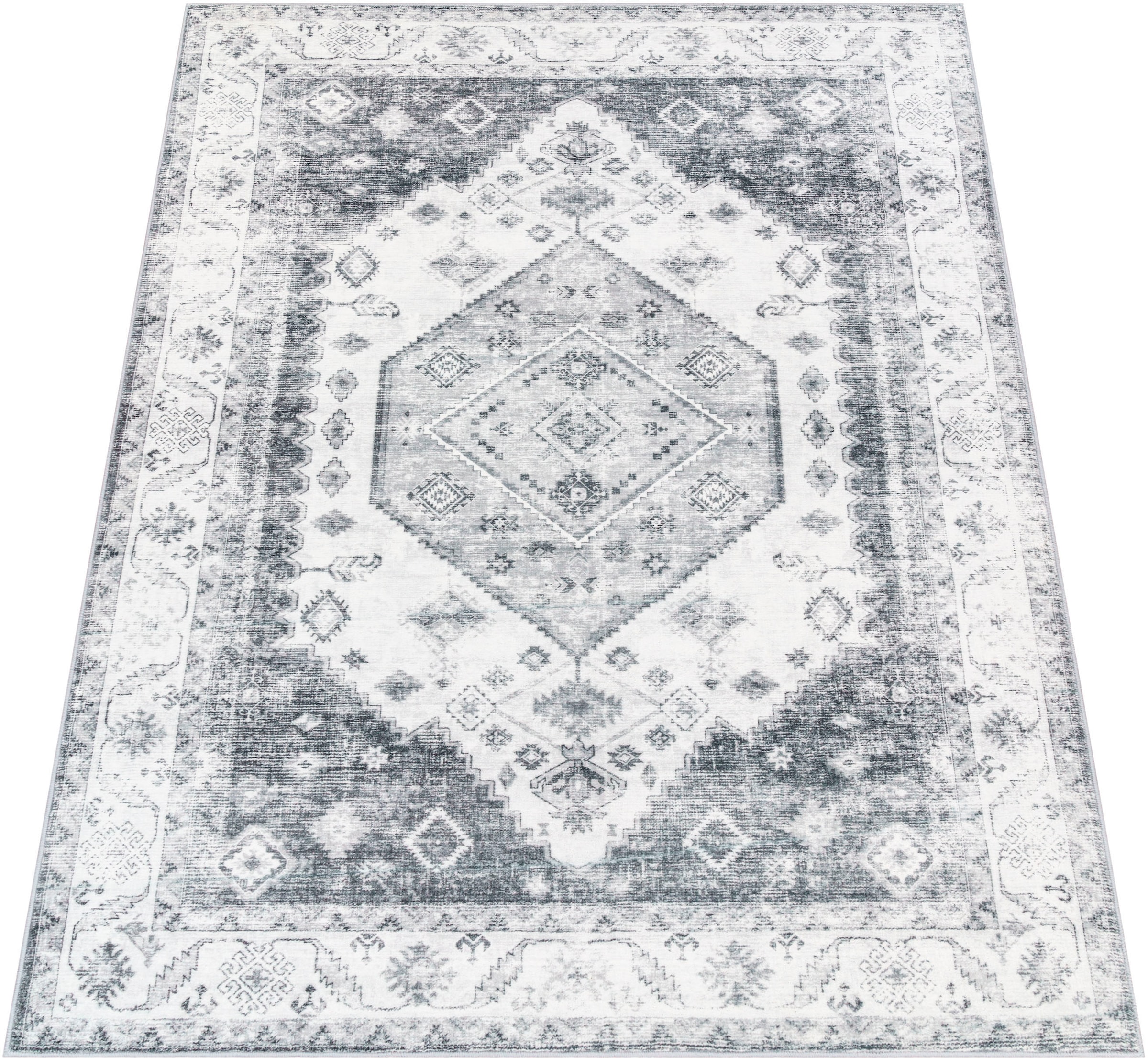 Image of Paco Home Teppich "Cambridge 463" rechteckig 12 mm Höhe Kurzflor, orientalisches Muster, Vintage Design