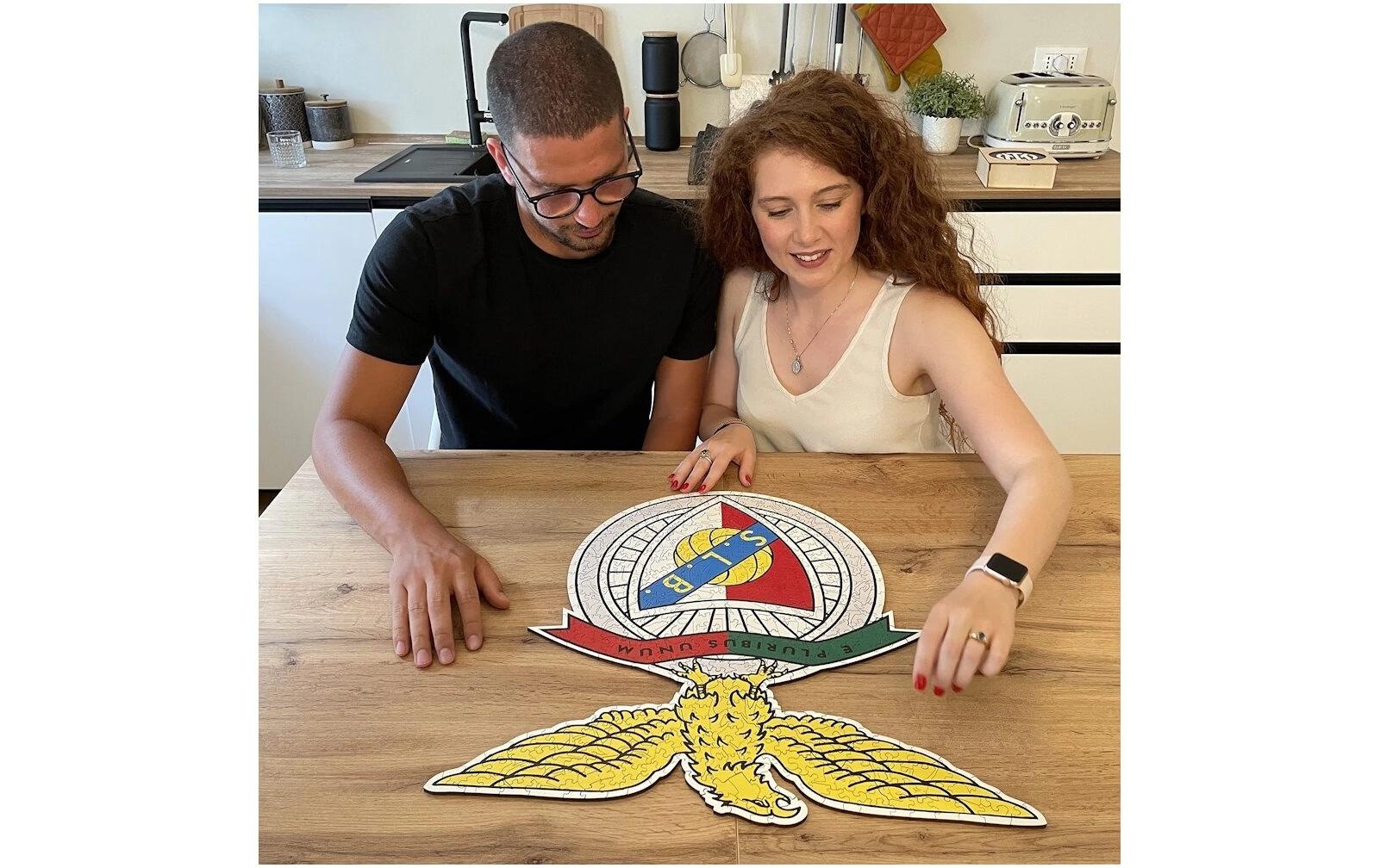   Puzzle »Iconic SL Benfica – Logo« Holzart: Birke (Herkunftsland: China)