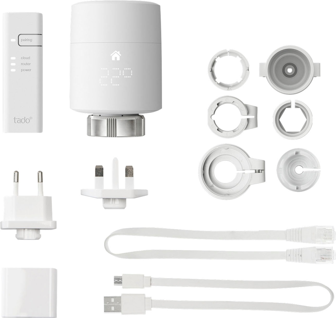 Tado Heizkörperthermostat »Set tado SRT- Starter Kit V3+ inkl. 3x Smartes Heizkörperthermostate«