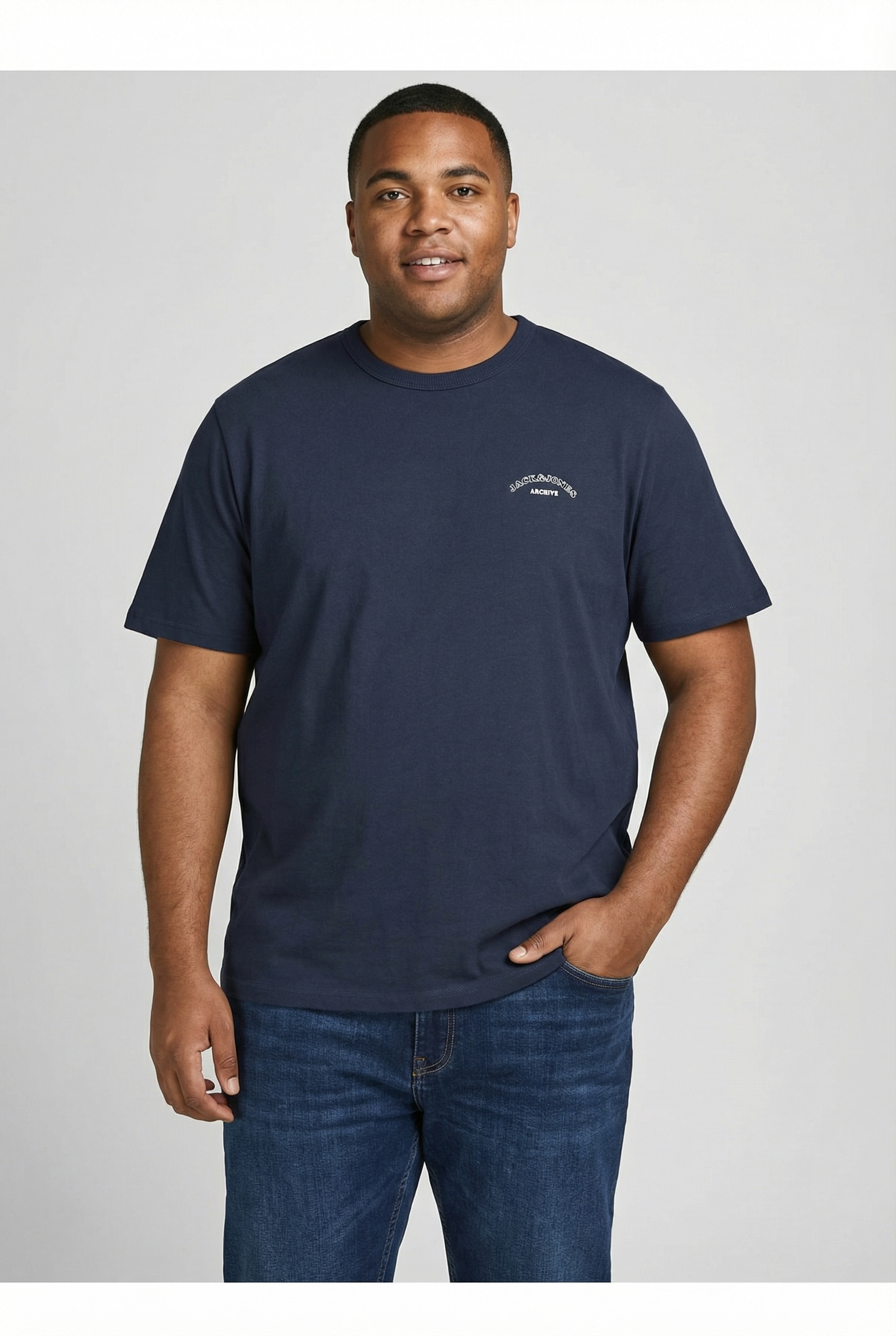 Jack & Jones PlusSize Rundhalsshirt »JJCOLLEGE LOGO TEE SS CREW NECK PLS«