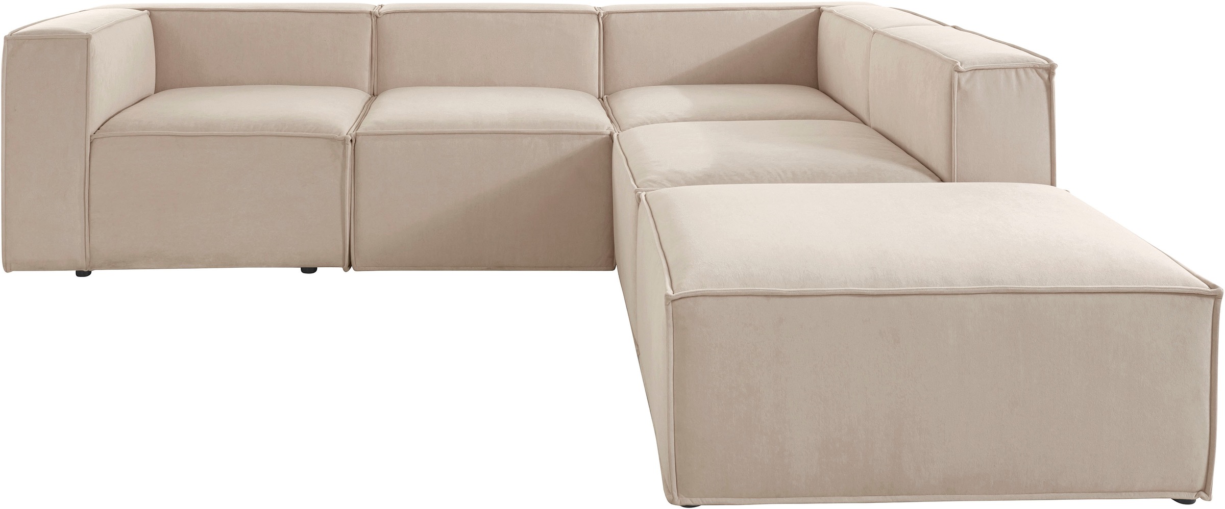 Image of Leonique Ecksofa »Finian«, Individuell zu kombinieren - Hocker fest montierbar oder frei im Raum stellbar bei Ackermann Versand Schweiz