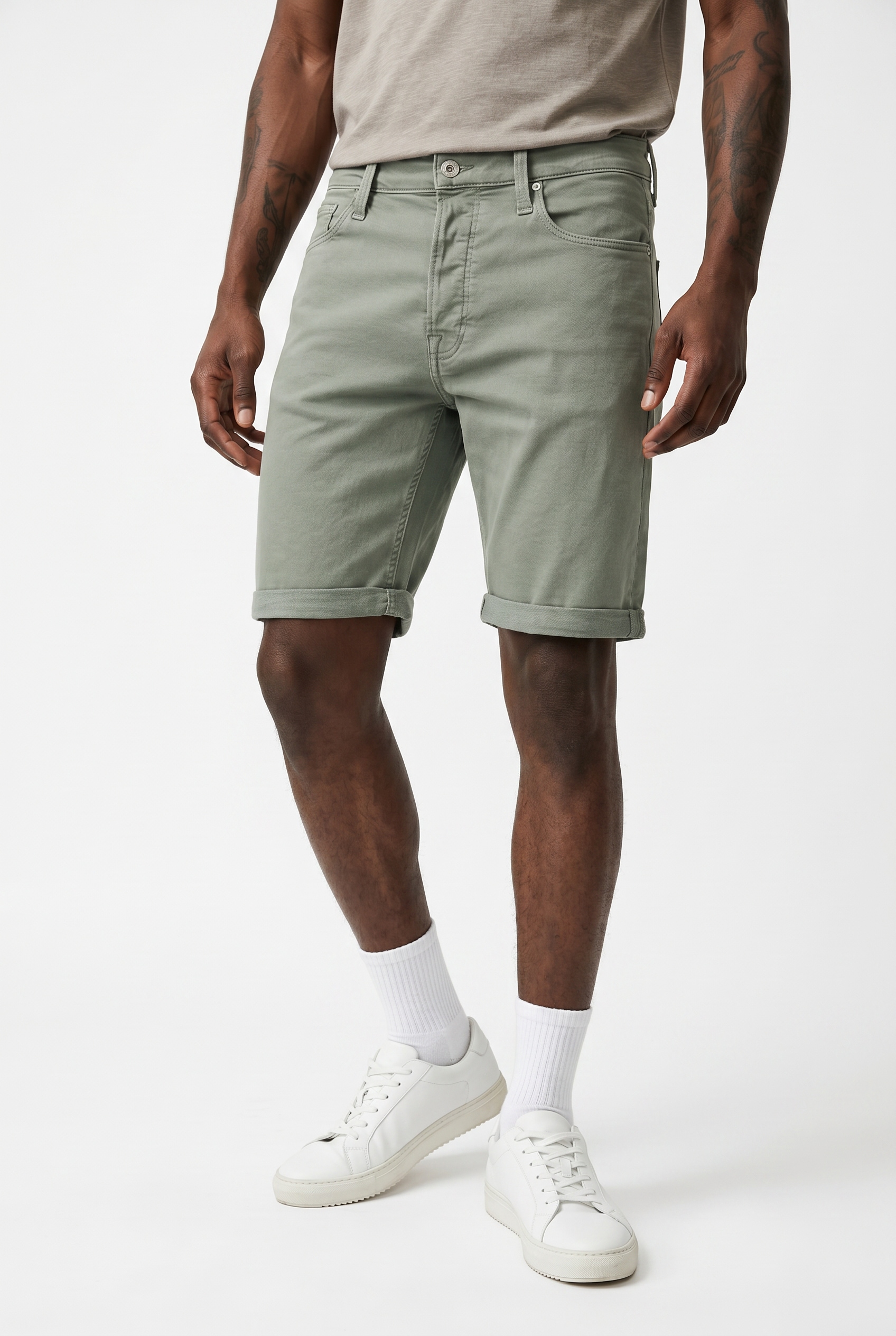 Image of Jack & Jones Bermudas "JJIRICK JJICON SHORTS SQ 110 I.K SN" Baumwollmischung, regular fit