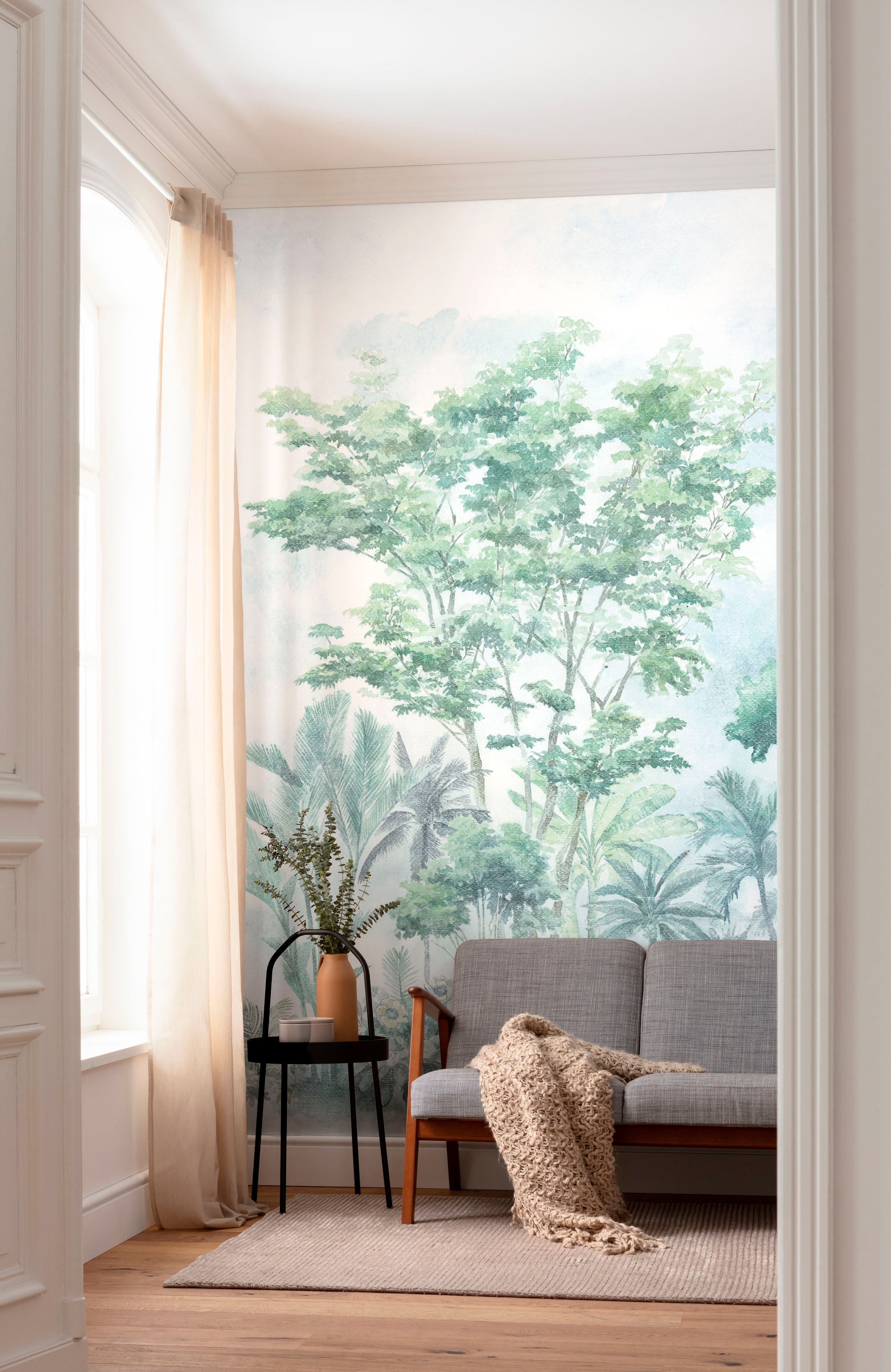 Komar Fototapete »Digitaldruck Vlies - Pride Woods - Grösse 300 x 250 cm«, bedruckt, Wohnzimmer, Schlafzimmer
