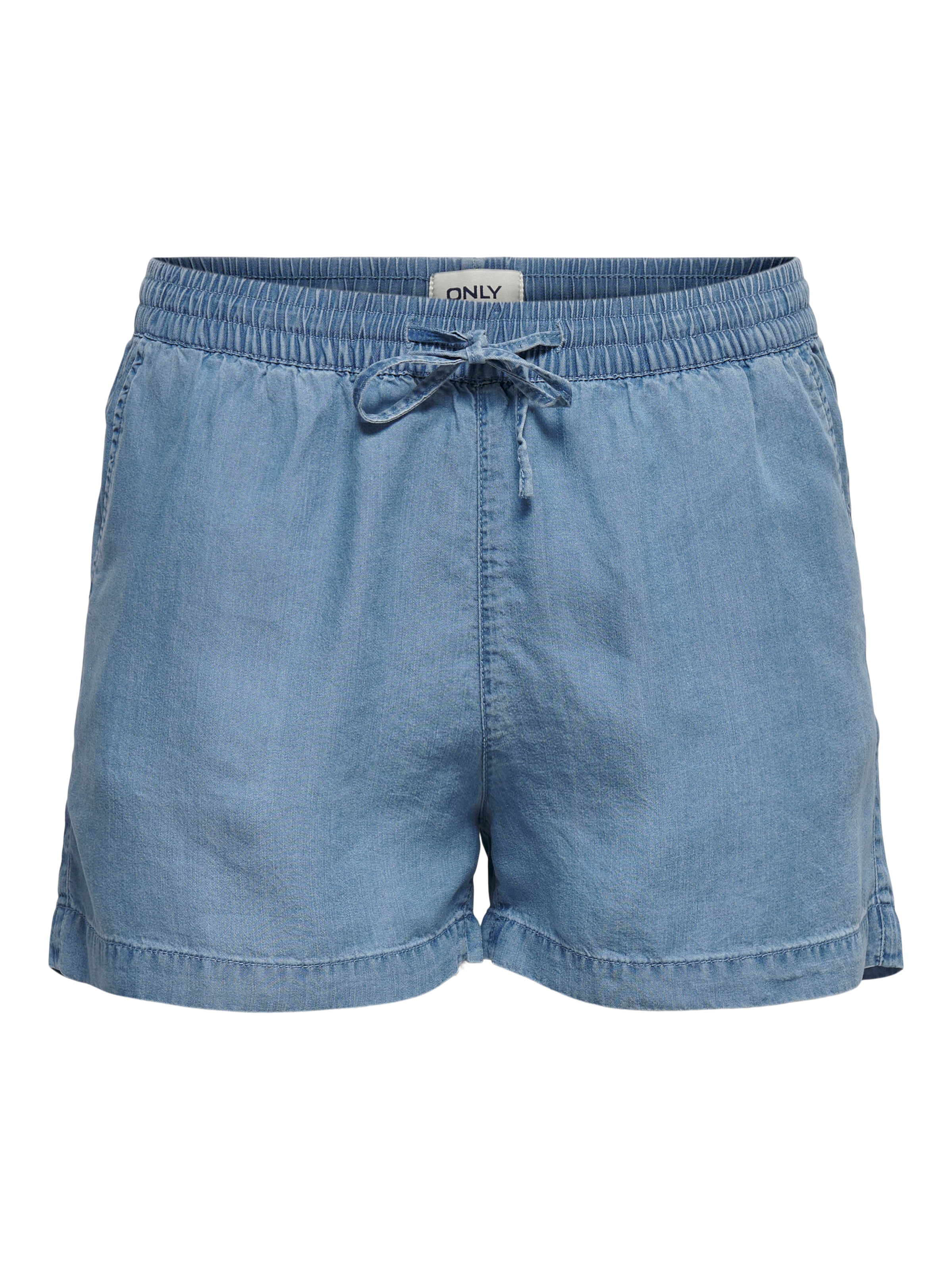 ONLY Short »ONLPEMA – Shorts mit elastischem Bund für lässigen Jeanslook«  loose fit, Lyocell, elastischer Bund, pflegeleicht, unifarben