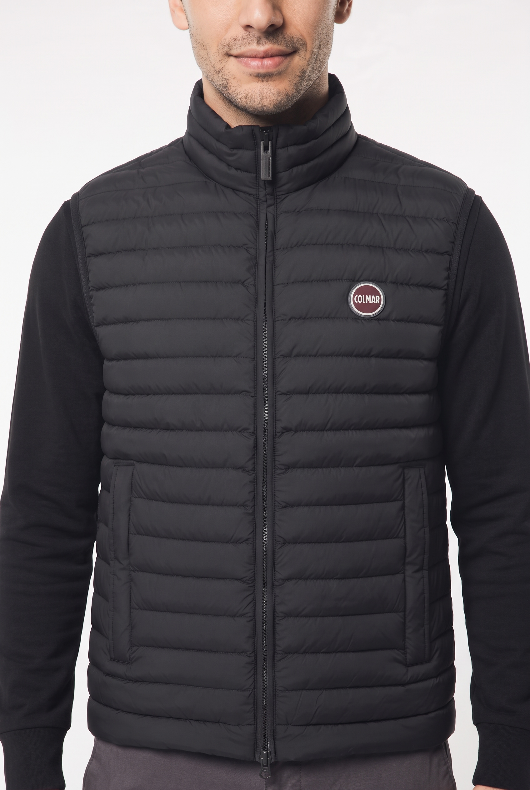 Colmar Gilet en duvet remplissage en véritable duvet, fermeture éclair bidirectionnelle, coupe régulière