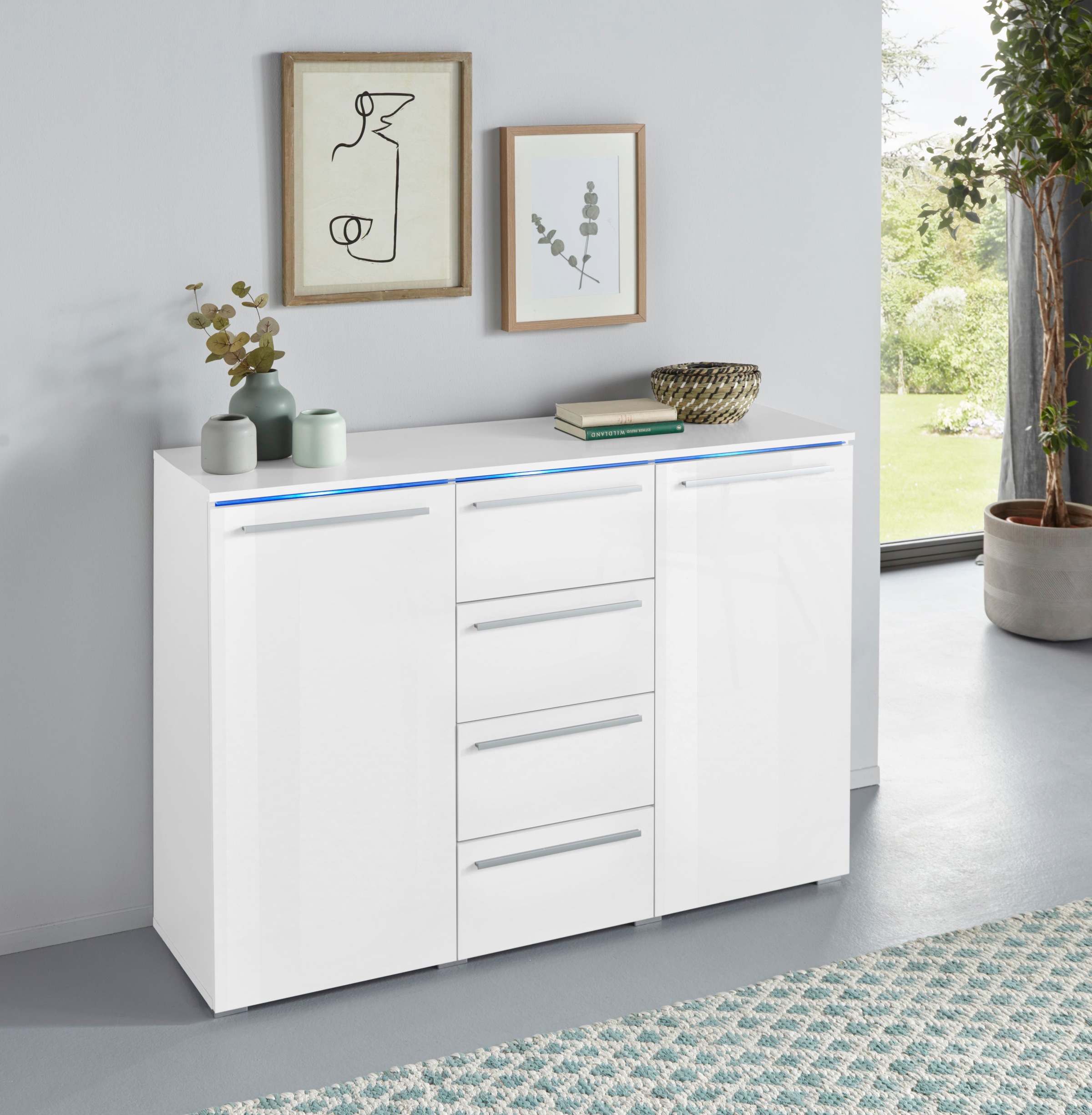 Image of Helvetia Sideboard »AMBER«, Breite 132 cm bei Ackermann Versand Schweiz