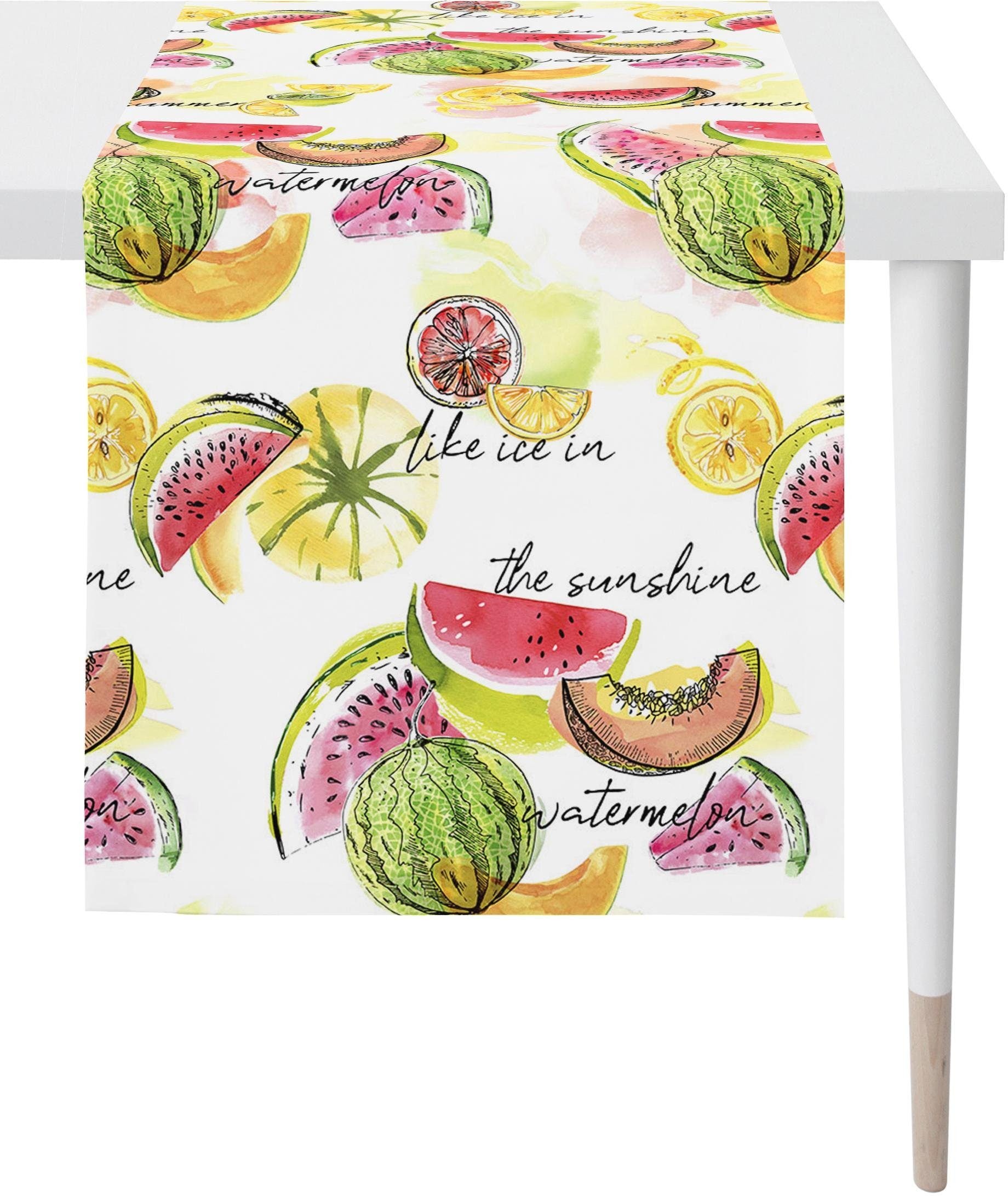 Image of APELT Tischläufer "7187 SUMMER GARDEN, Sommerdeko, Sommer" Digitaldruck