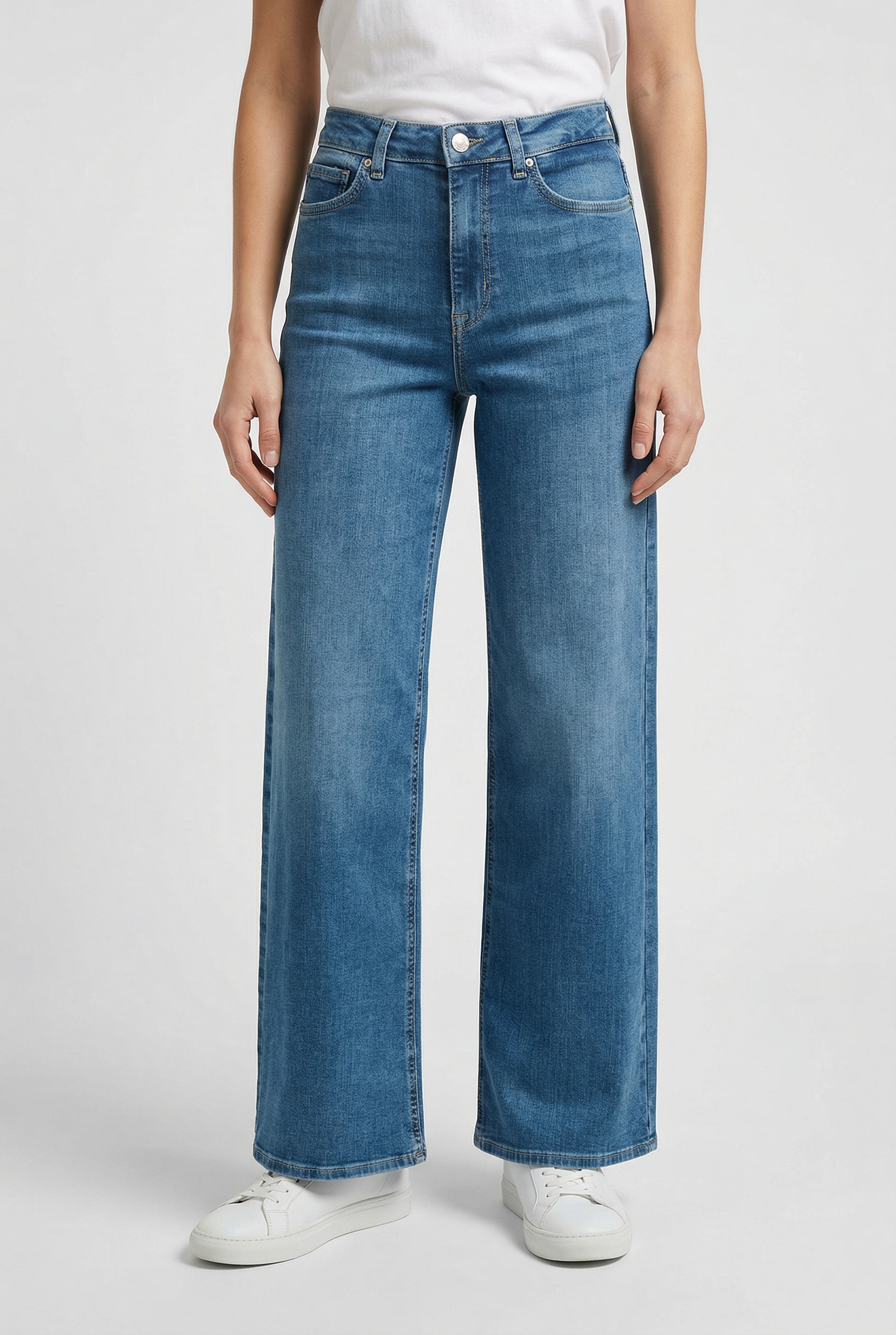 Image of ONLY High-waist-Jeans "ONLMADISON BLUSH HW WIDE DNM CRO665"